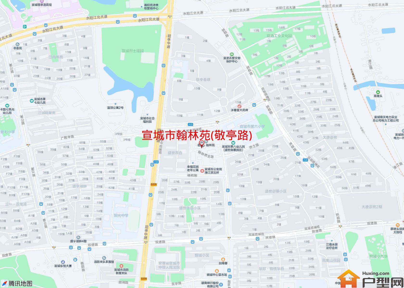 翰林苑(敬亭路)小区 - 户型网