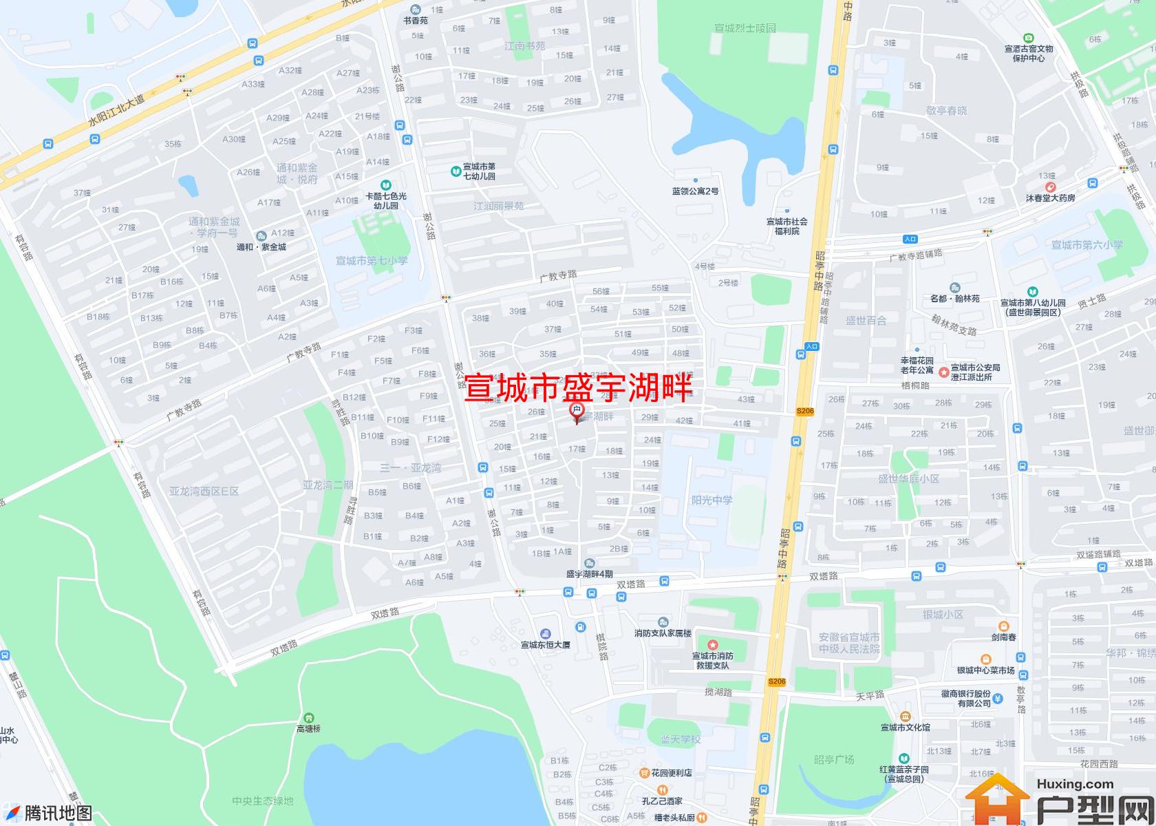 盛宇湖畔小区 - 户型网