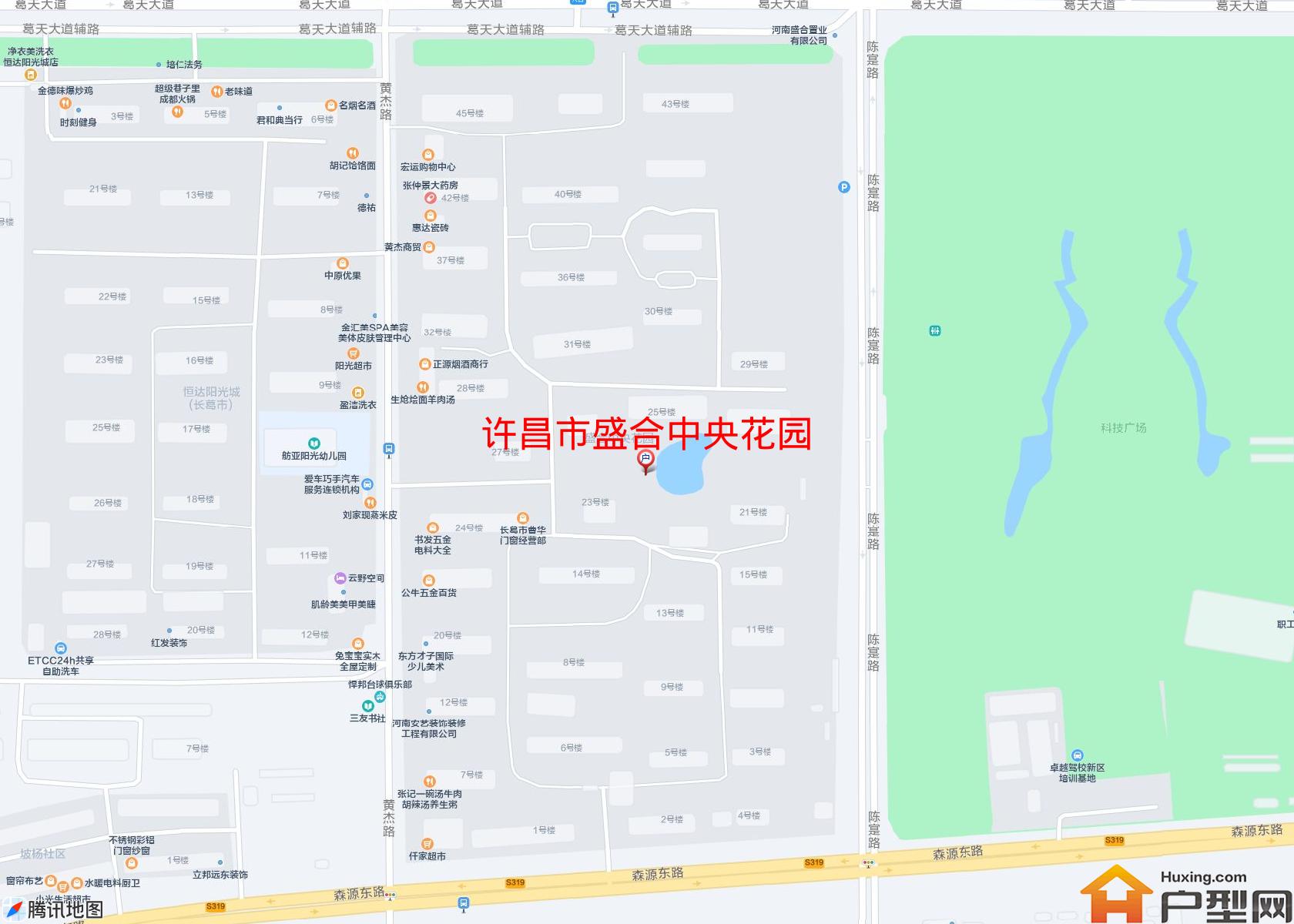 盛合中央花园小区 - 户型网