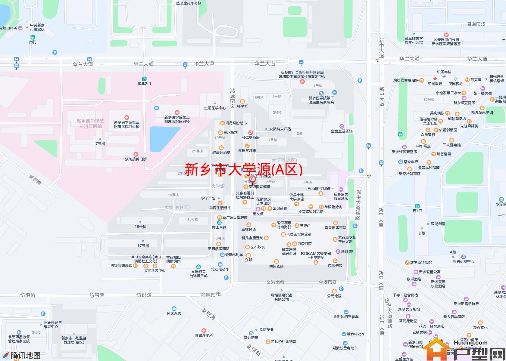 大学源(A区)小区 - 户型网