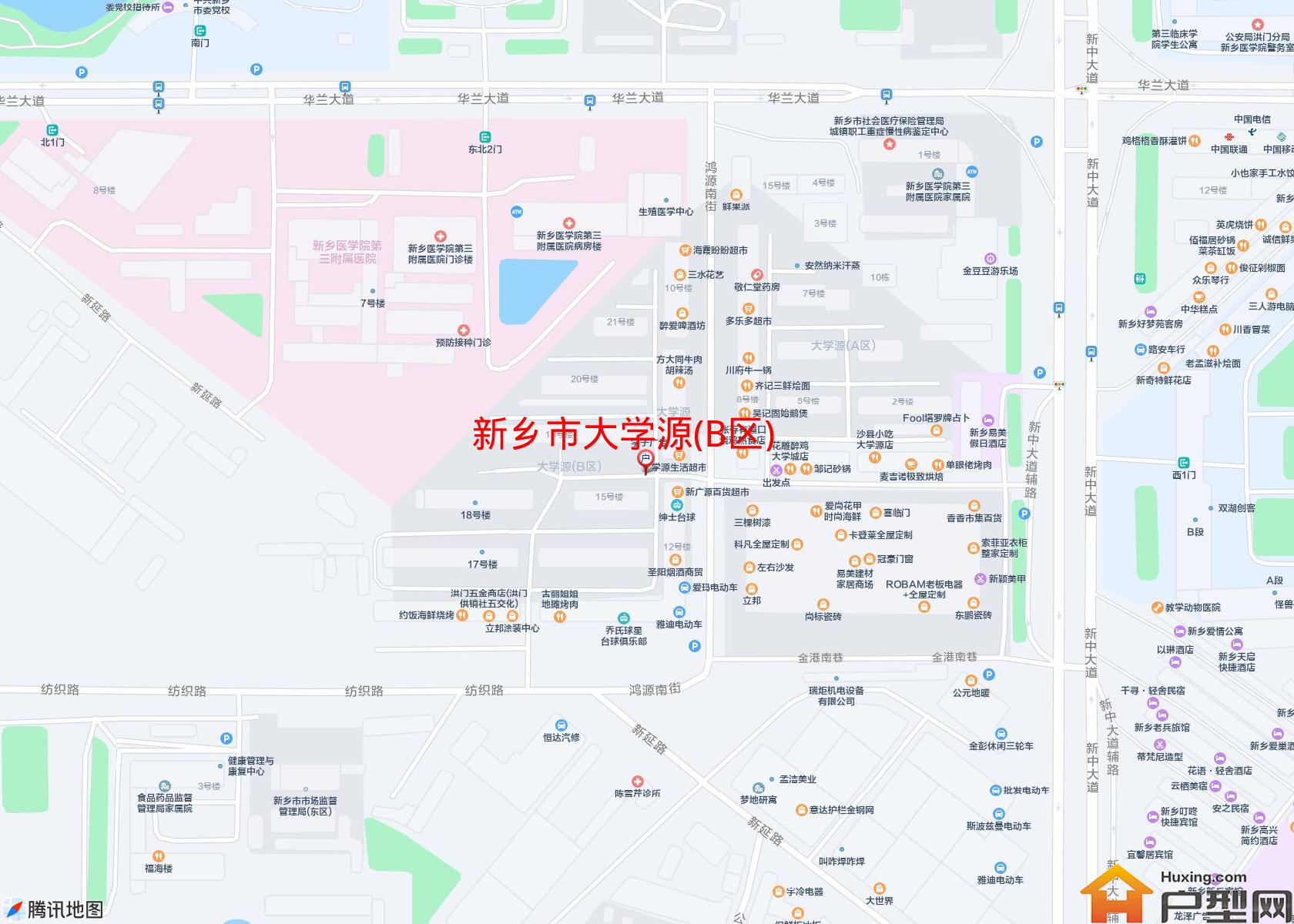 大学源(B区)小区 - 户型网