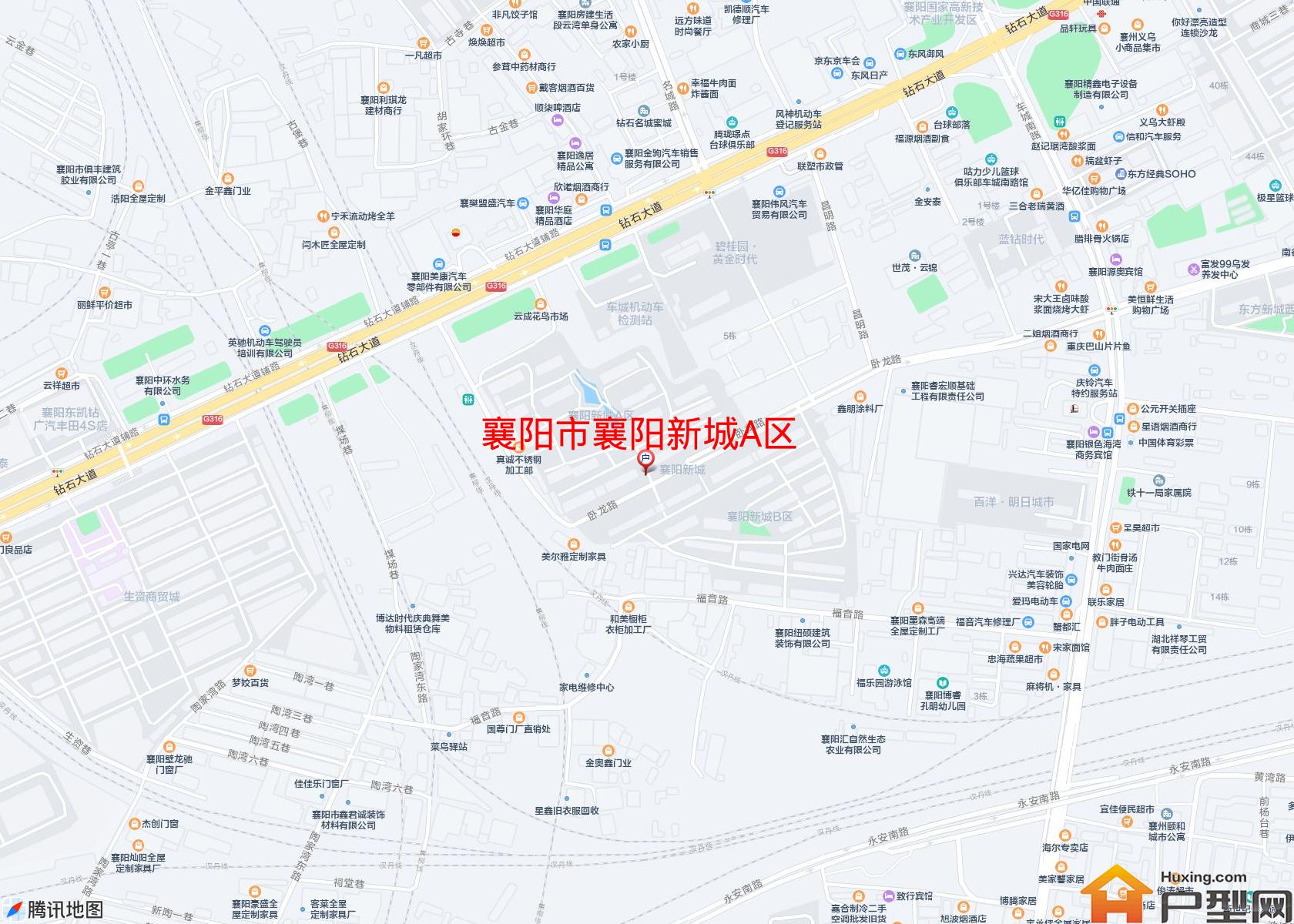 襄阳新城A区小区 - 户型网