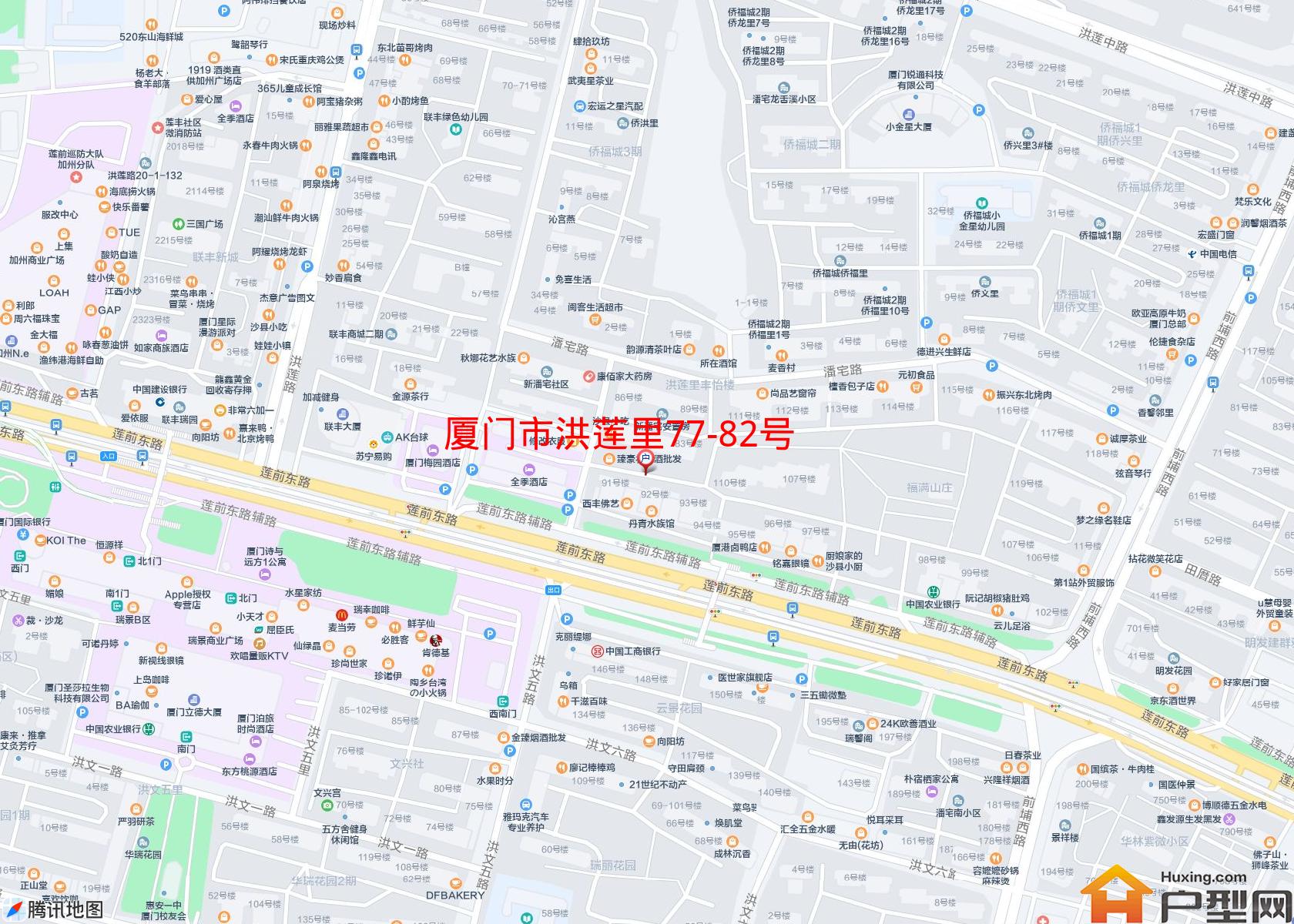 洪莲里77-82号小区 - 户型网
