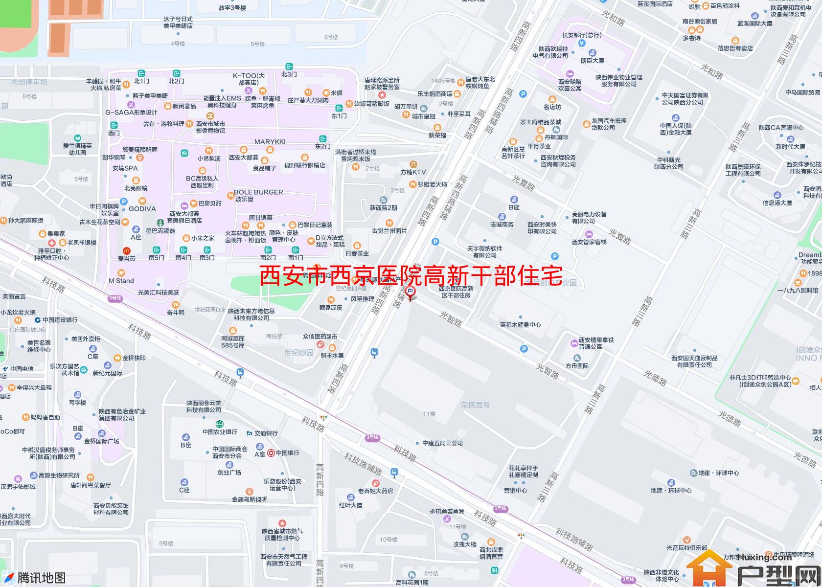 西京医院高新干部住宅楼小区 - 户型网