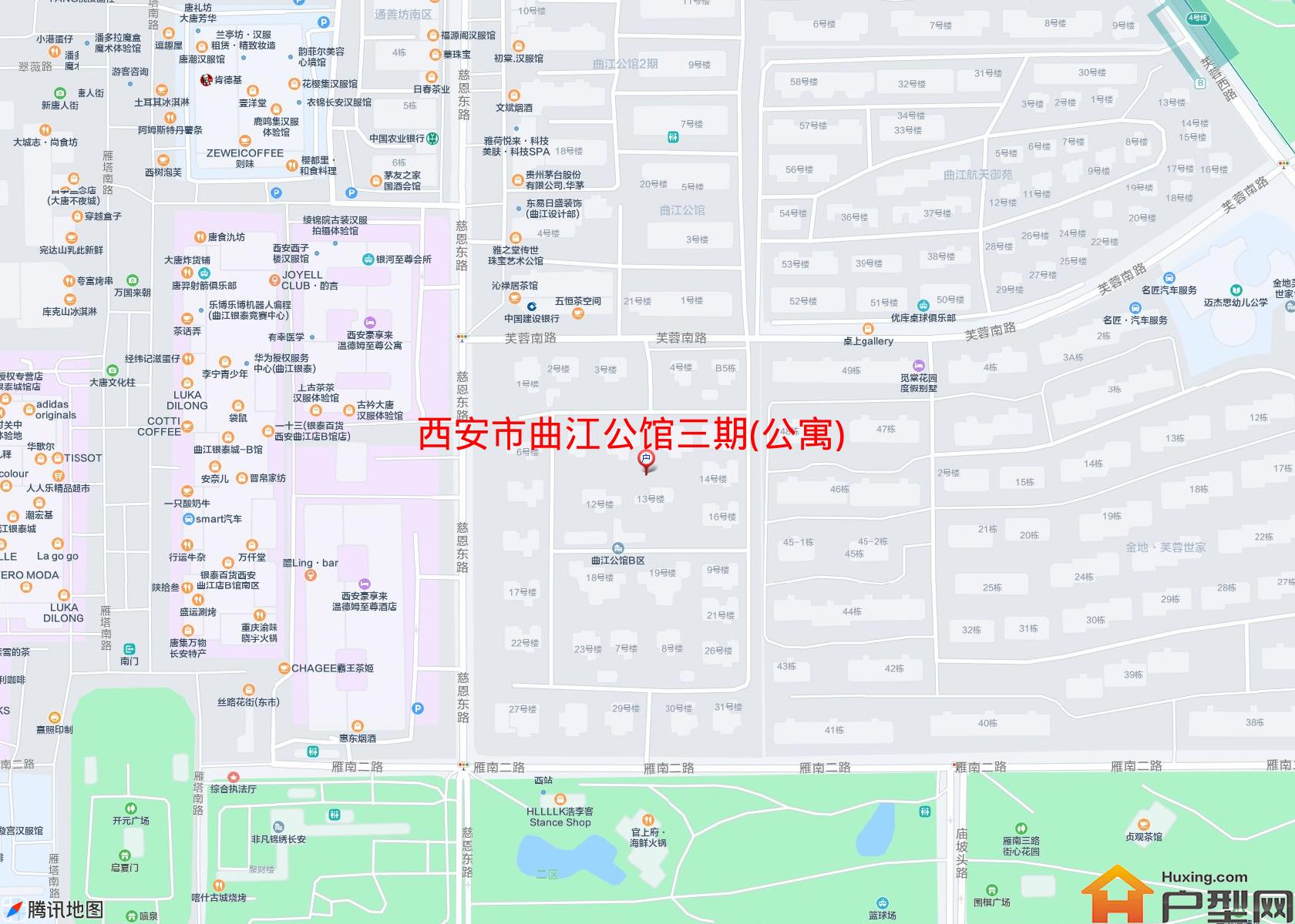 曲江公馆三期(公寓)小区 - 户型网