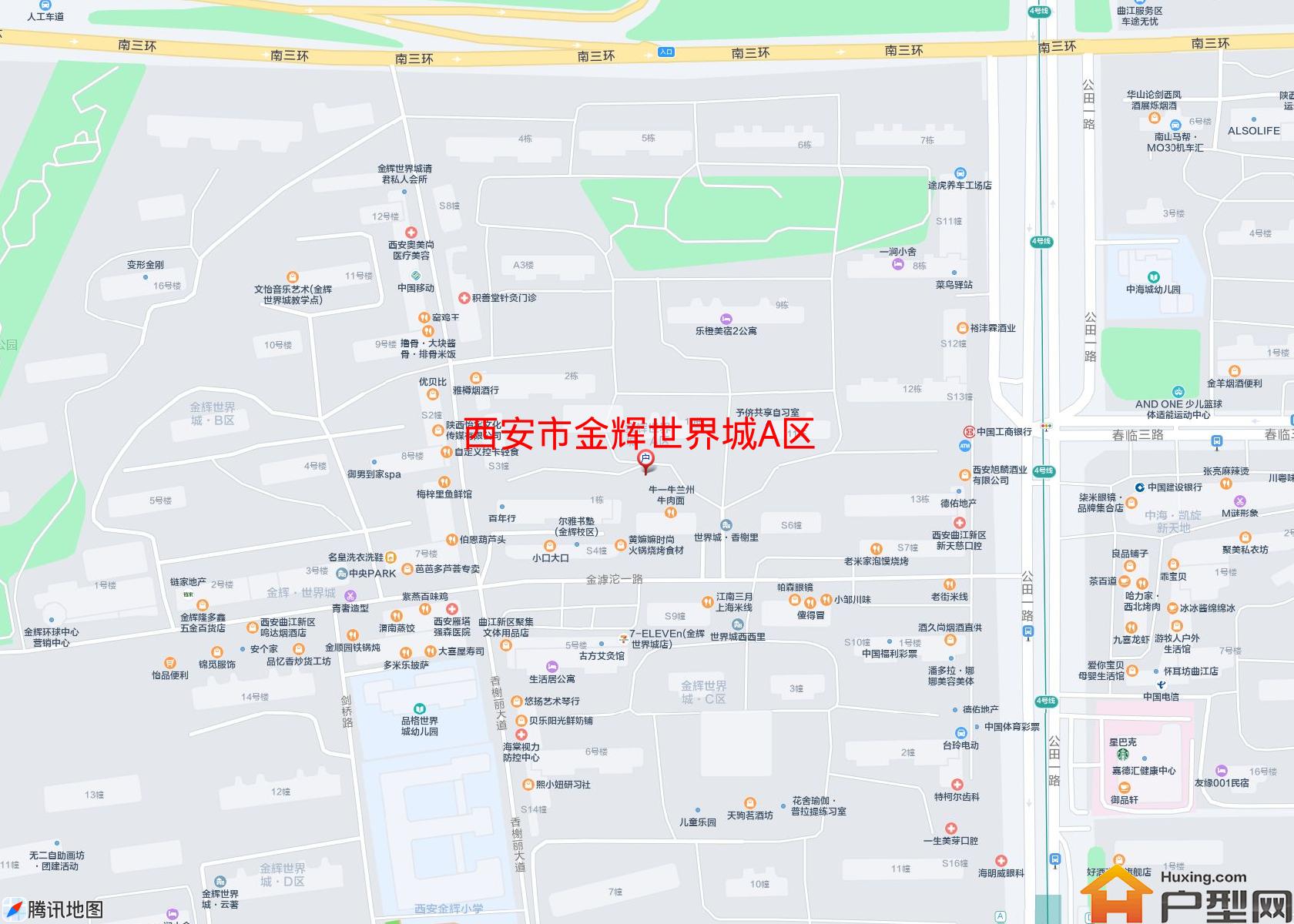 金辉世界城A区小区 - 户型网