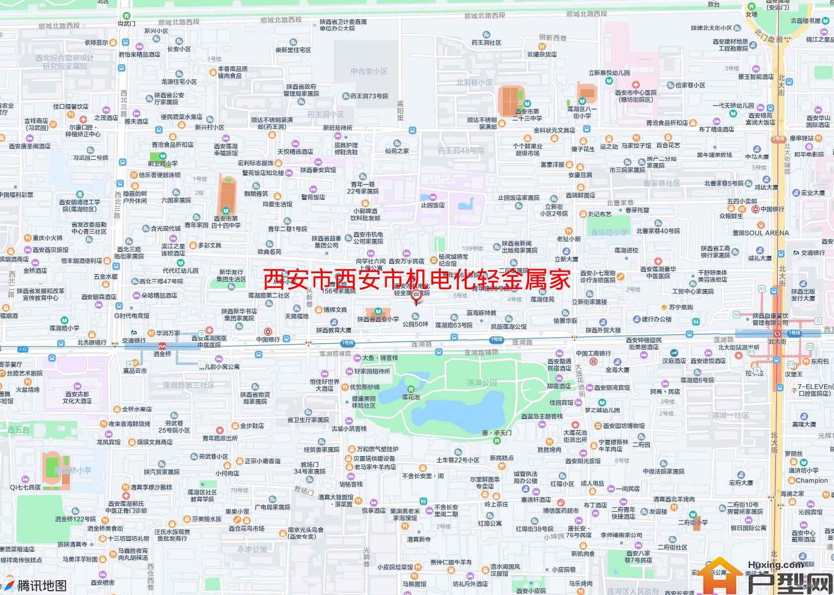 西安市机电化轻金属家属院小区 - 户型网