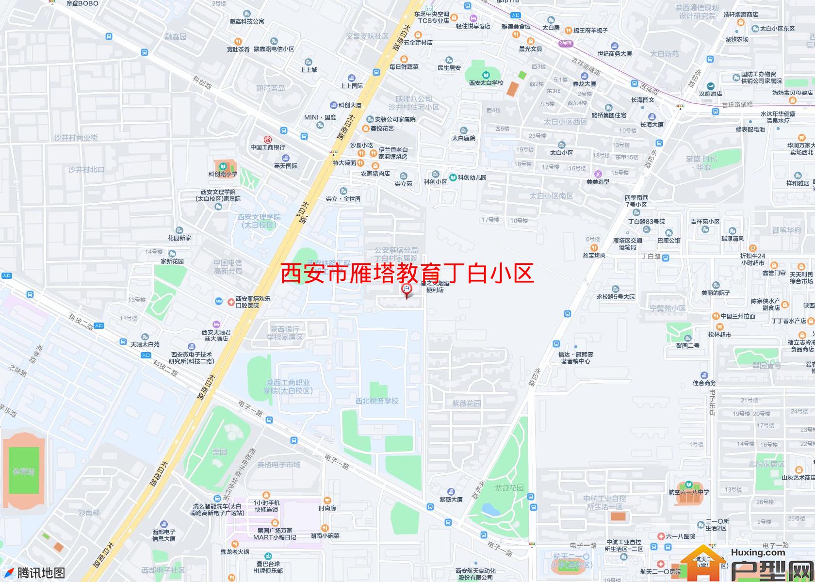 雁塔教育丁白小区小区 - 户型网