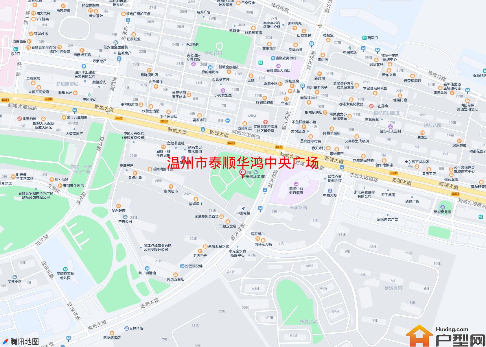 泰顺华鸿中央广场小区 - 户型网
