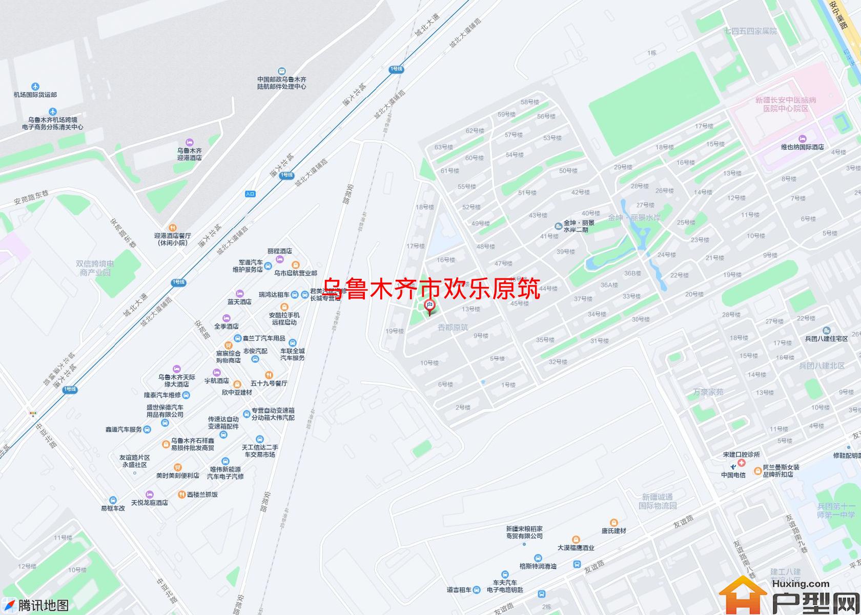 欢乐原筑小区 - 户型网