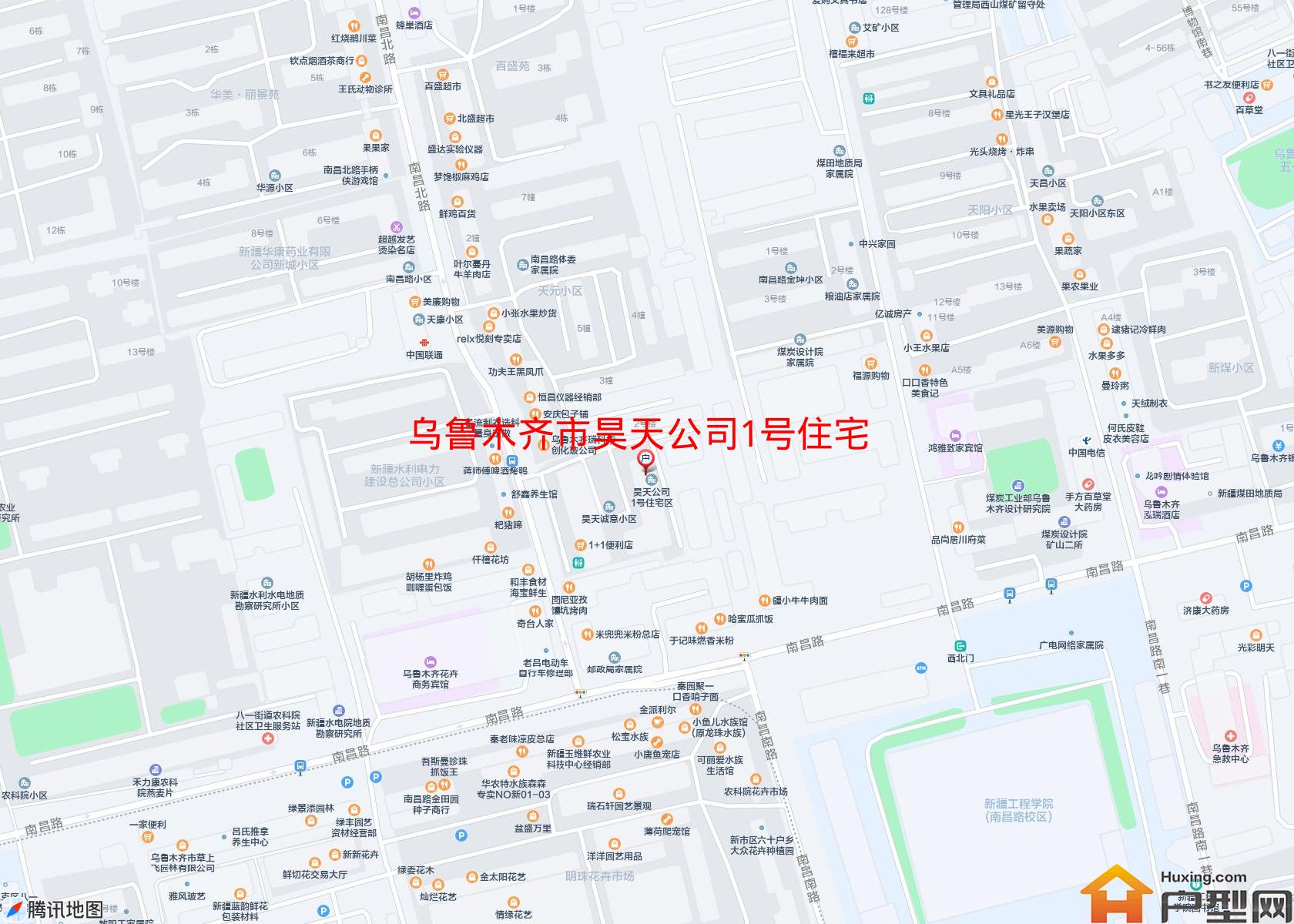 昊天公司1号住宅区小区 - 户型网