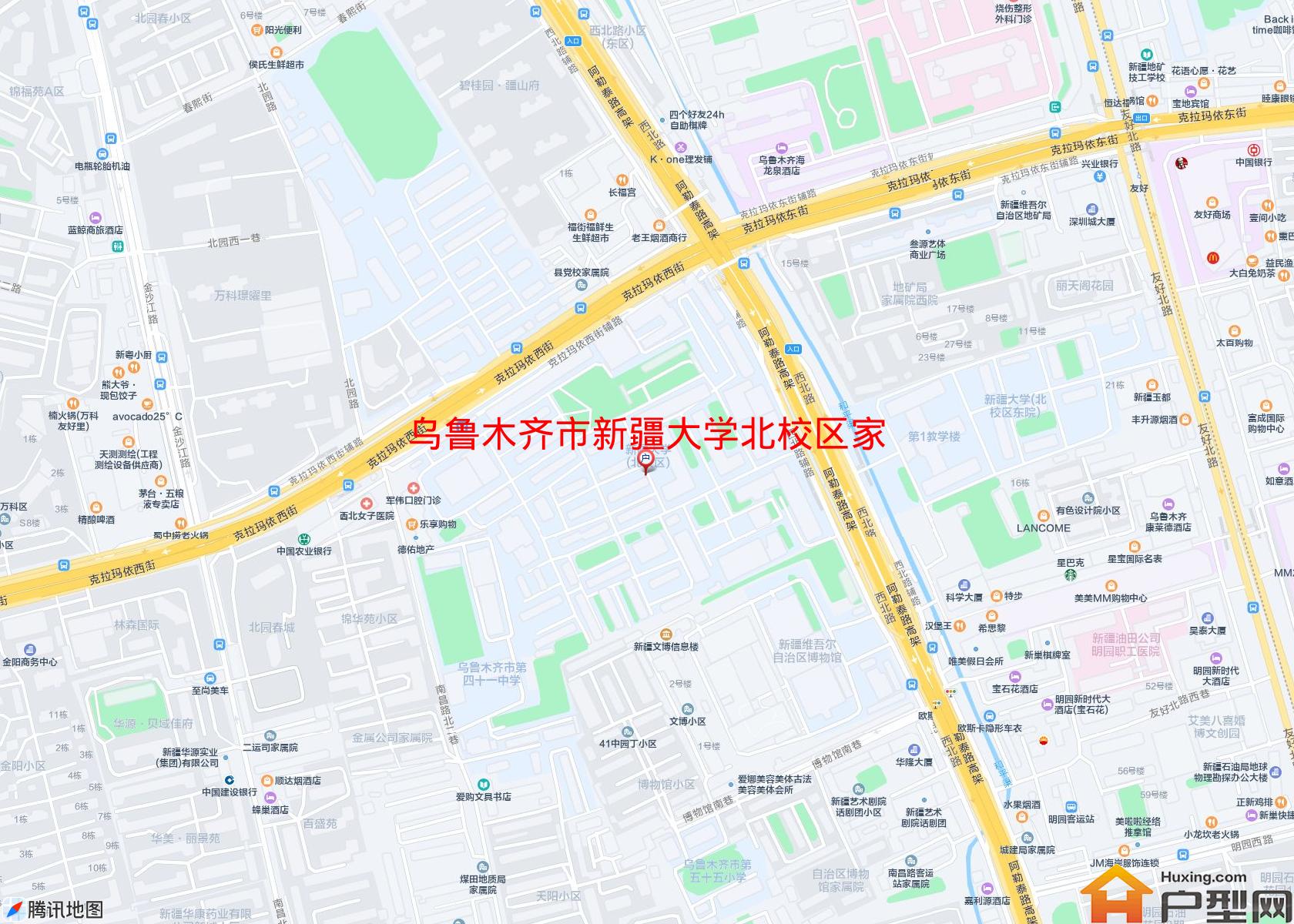 新疆大学北校区家属院小区 - 户型网