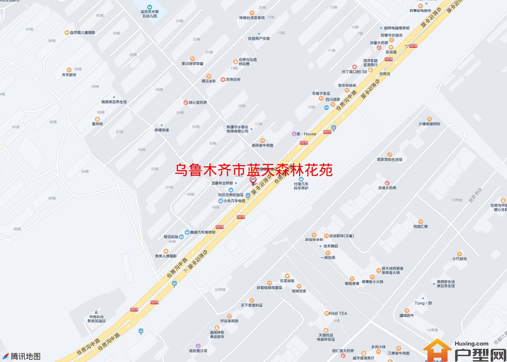 蓝天森林花苑小区 - 户型网