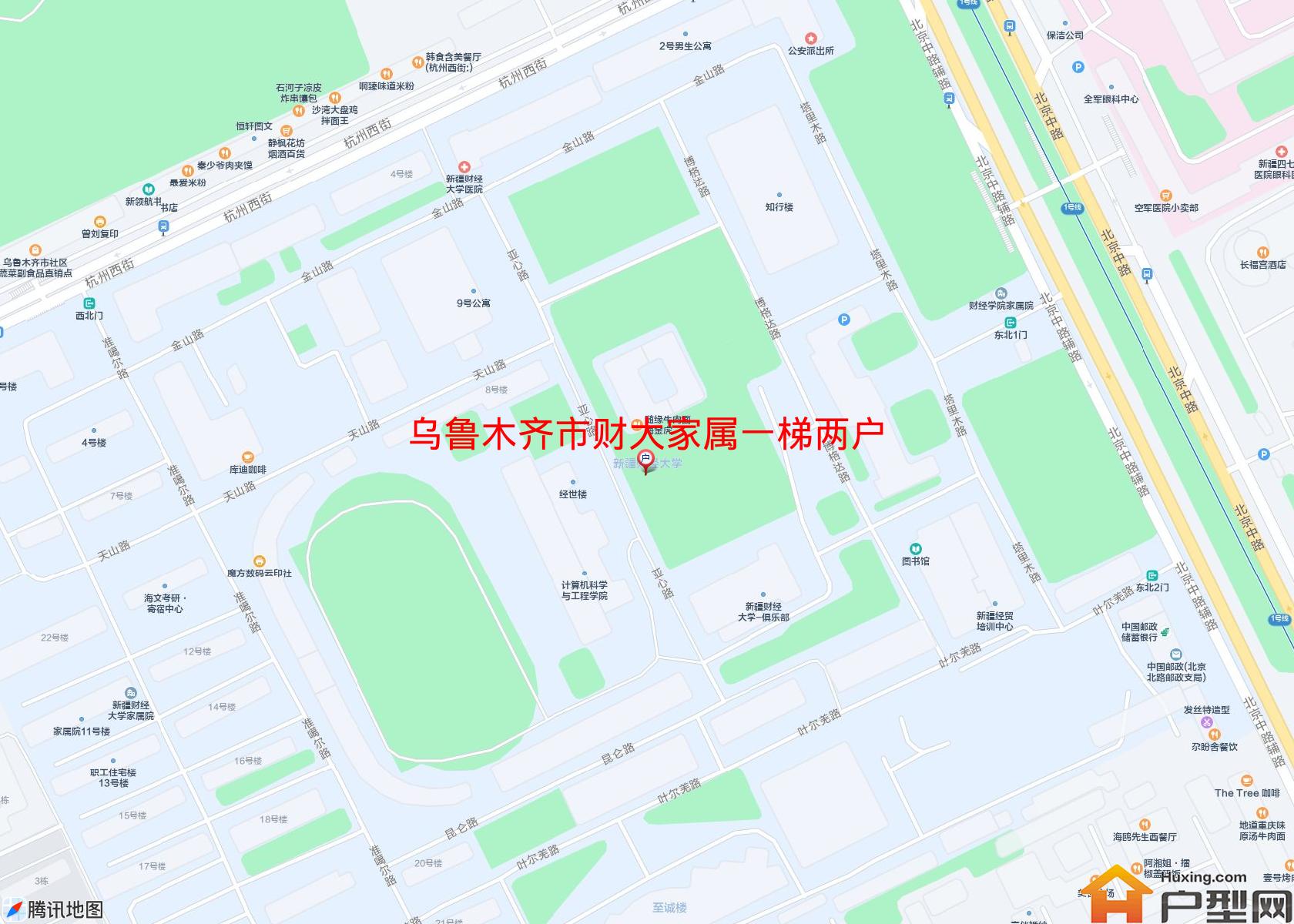 财大家属一梯两户小区 - 户型网