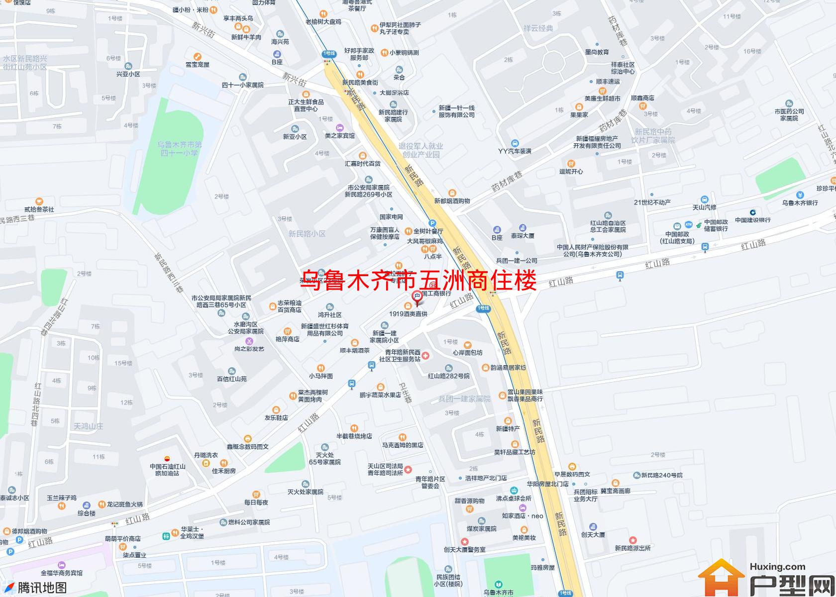 五洲商住楼小区 - 户型网