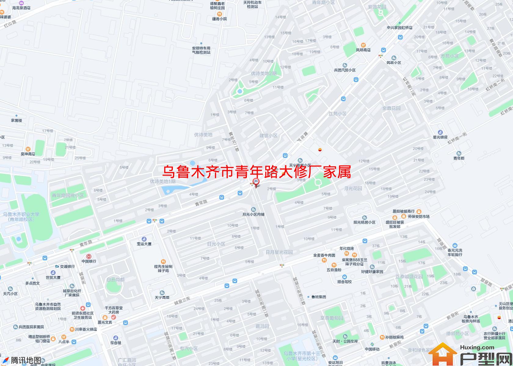 青年路大修厂家属院小区 - 户型网