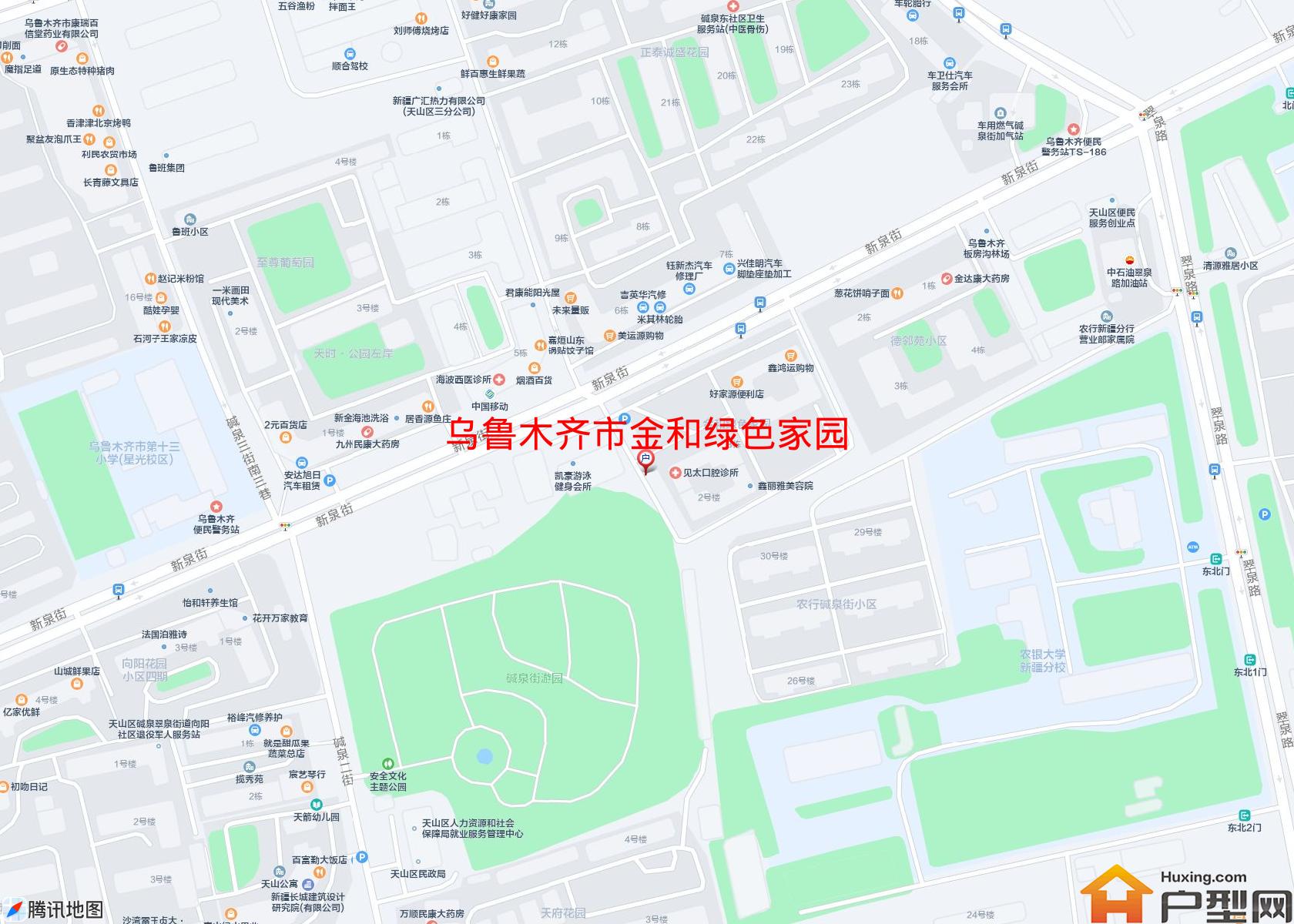 金和绿色家园小区 - 户型网