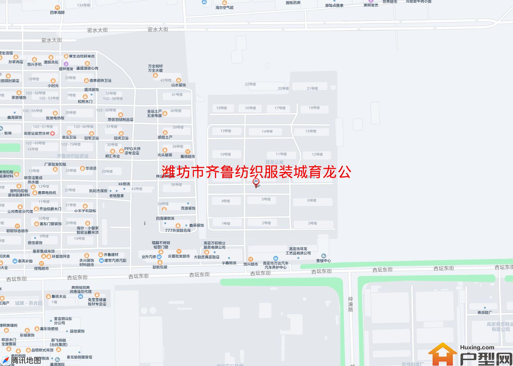齐鲁纺织服装城育龙公寓小区 - 户型网