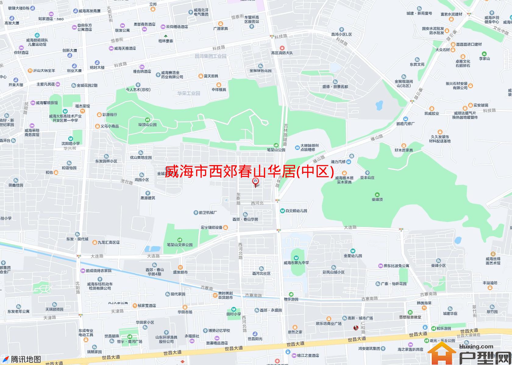 西郊春山华居(中区)小区 - 户型网