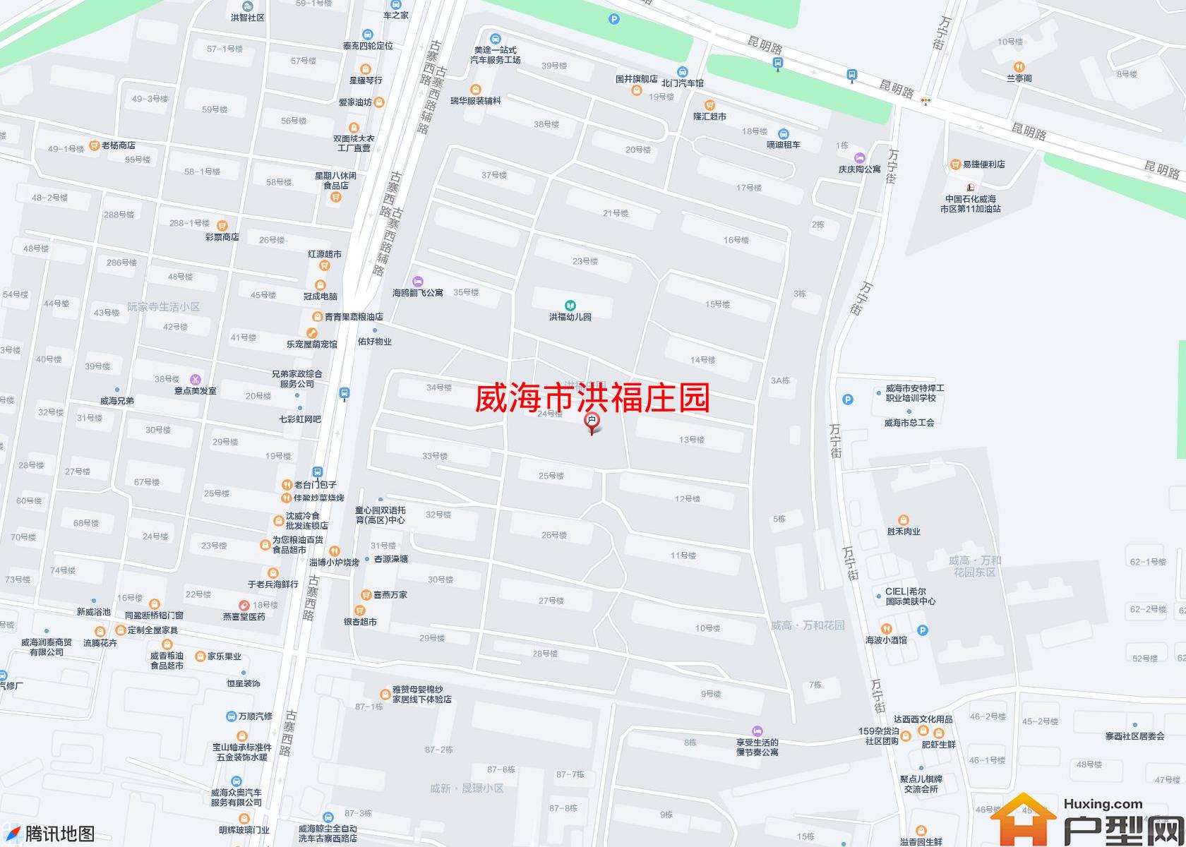 洪福庄园小区 - 户型网