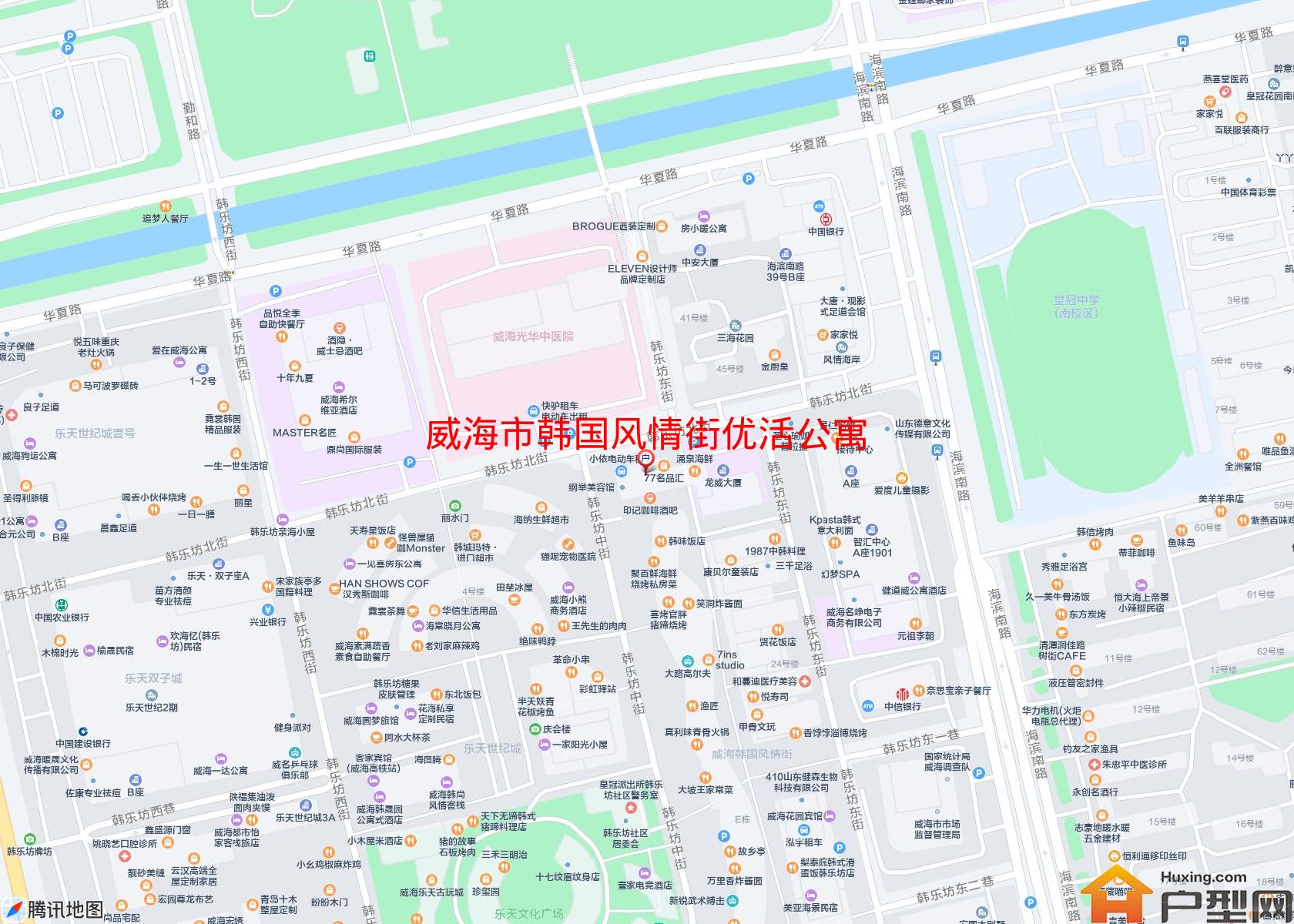 韩国风情街优活公寓小区 - 户型网