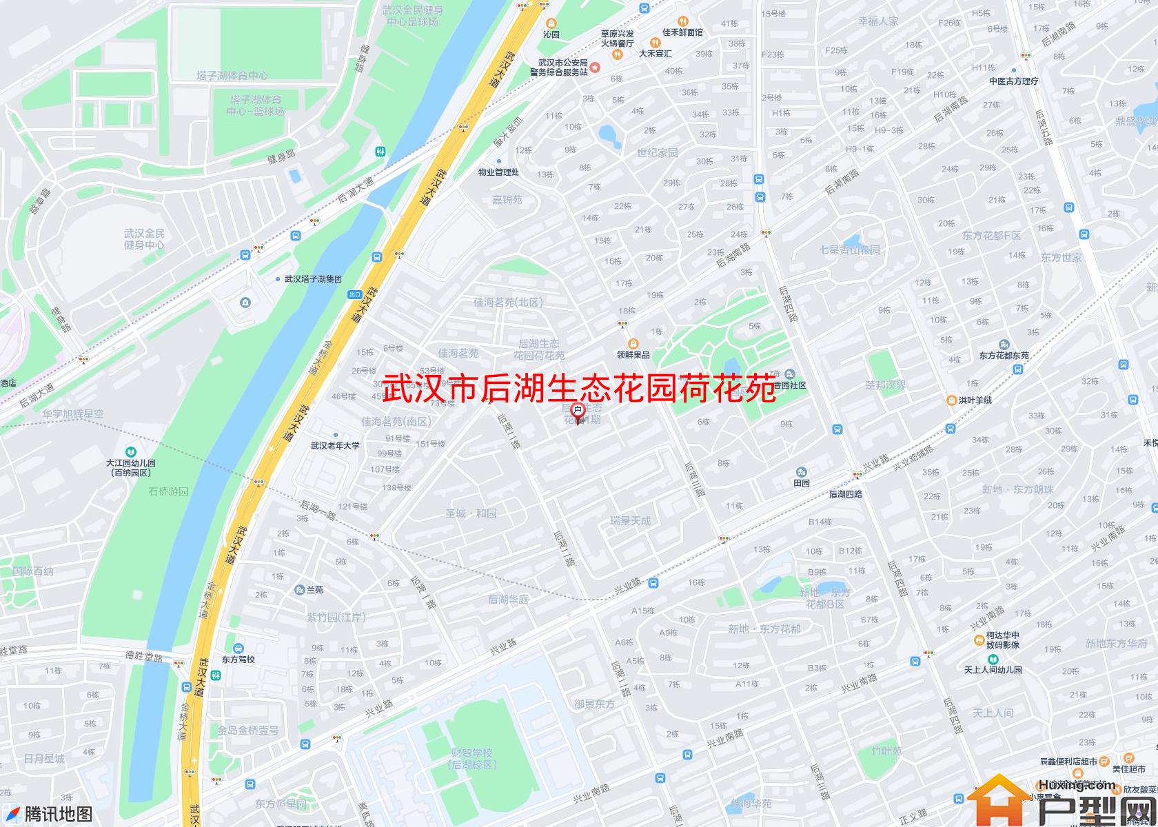后湖生态花园荷花苑小区 - 户型网