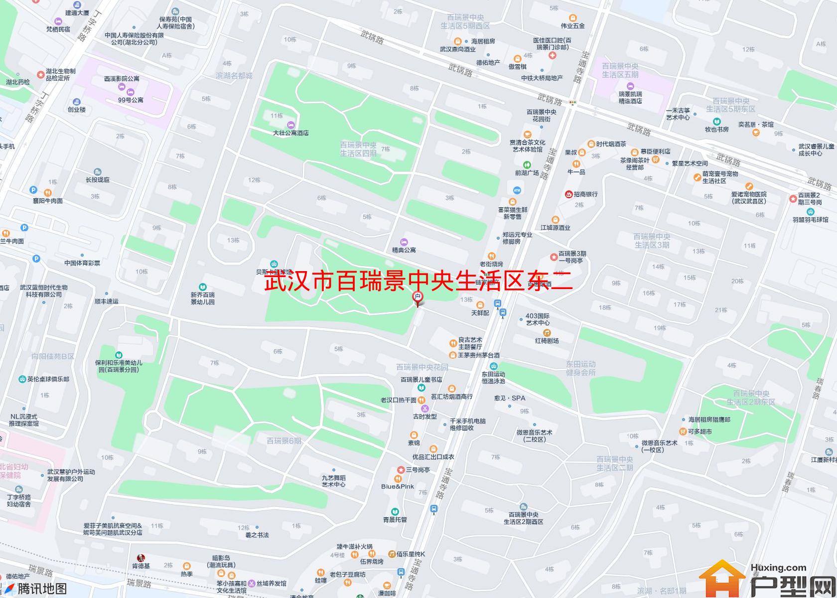 百瑞景中央生活区东二区西区小区 - 户型网