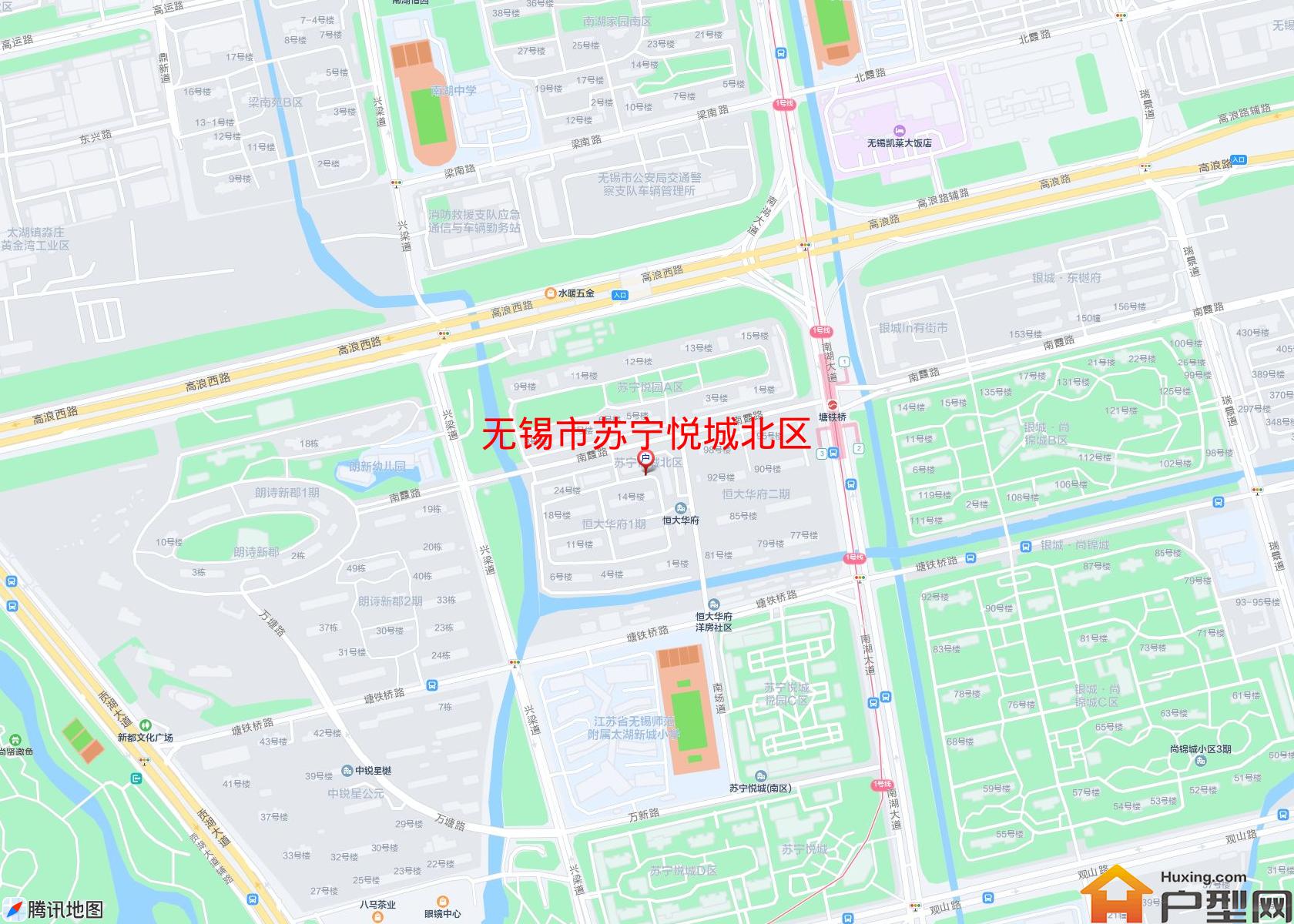 苏宁悦城北区小区 - 户型网