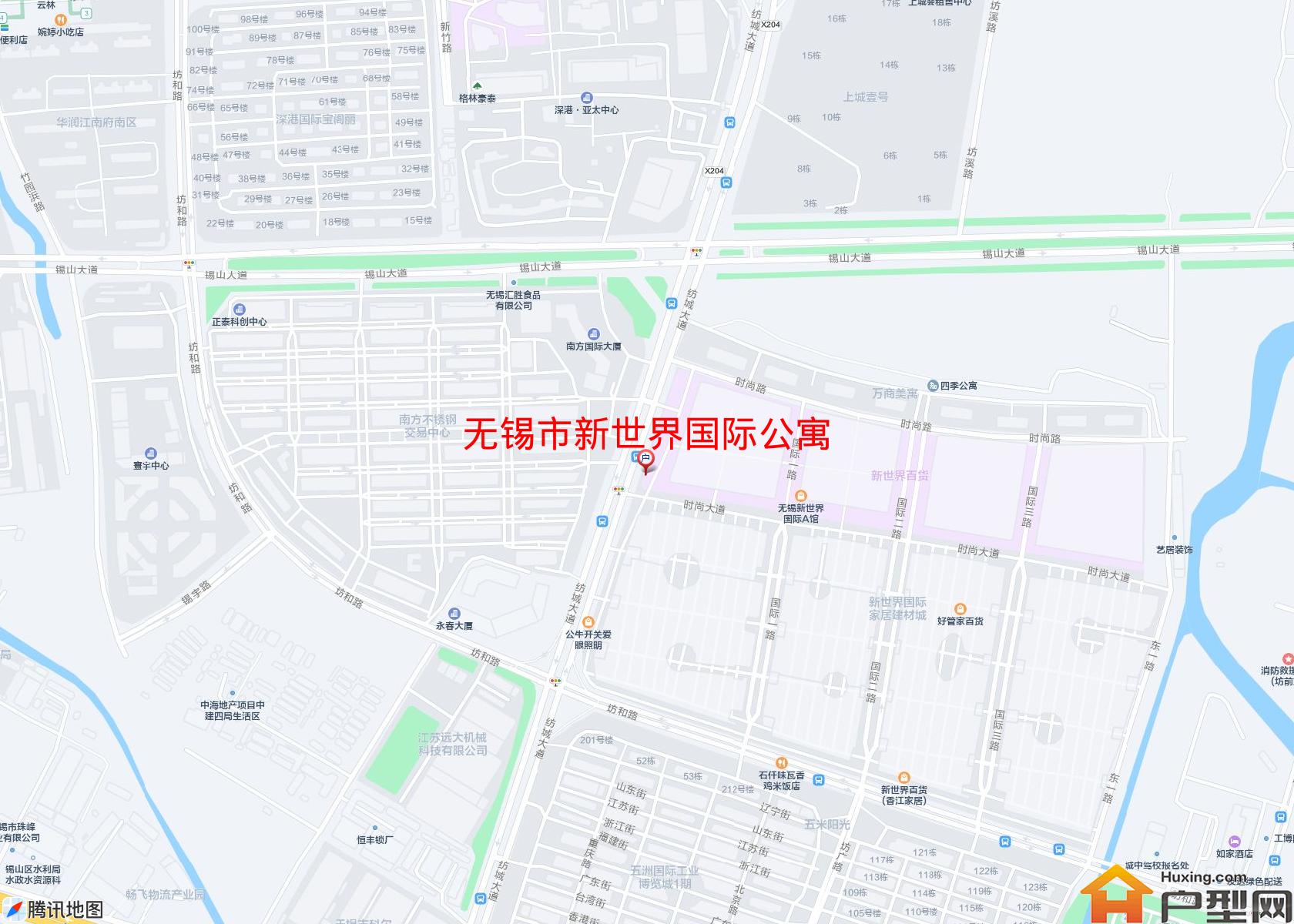 新世界国际公寓小区 - 户型网