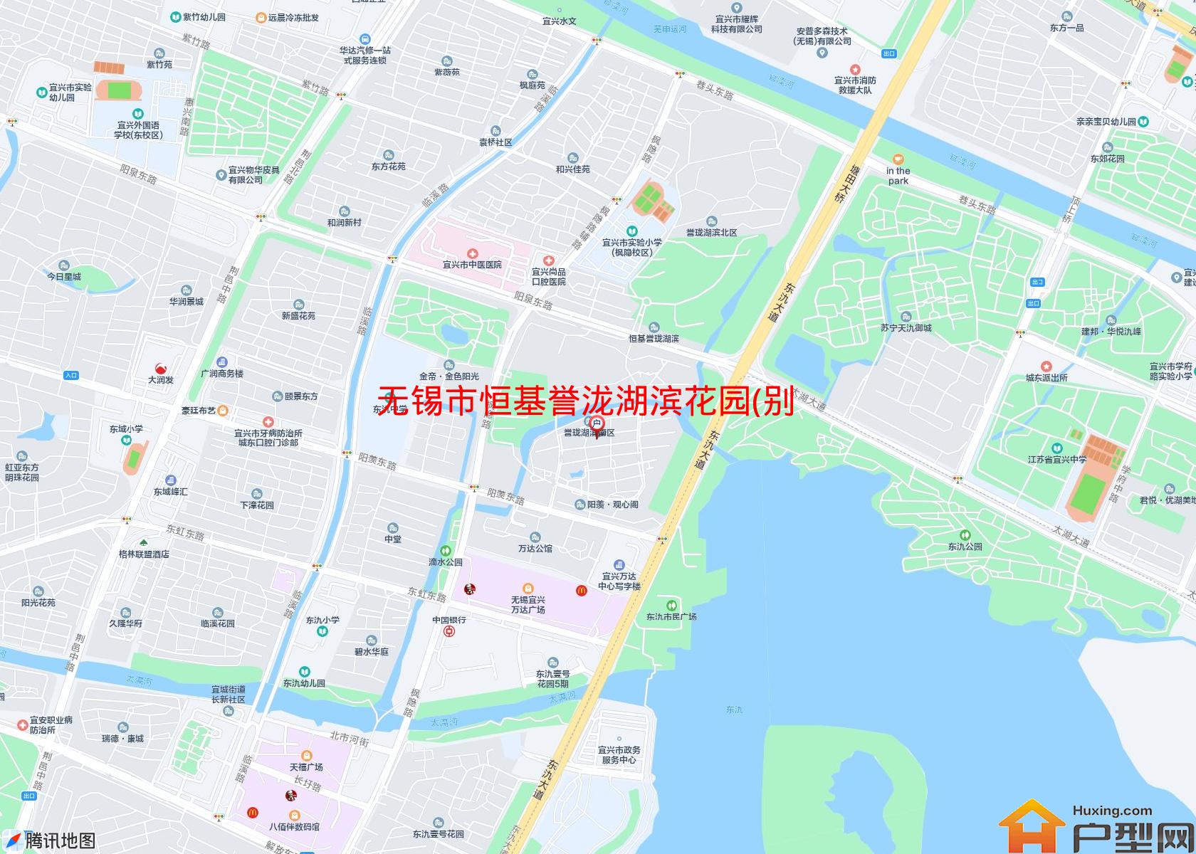 恒基誉泷湖滨花园(别墅)小区 - 户型网