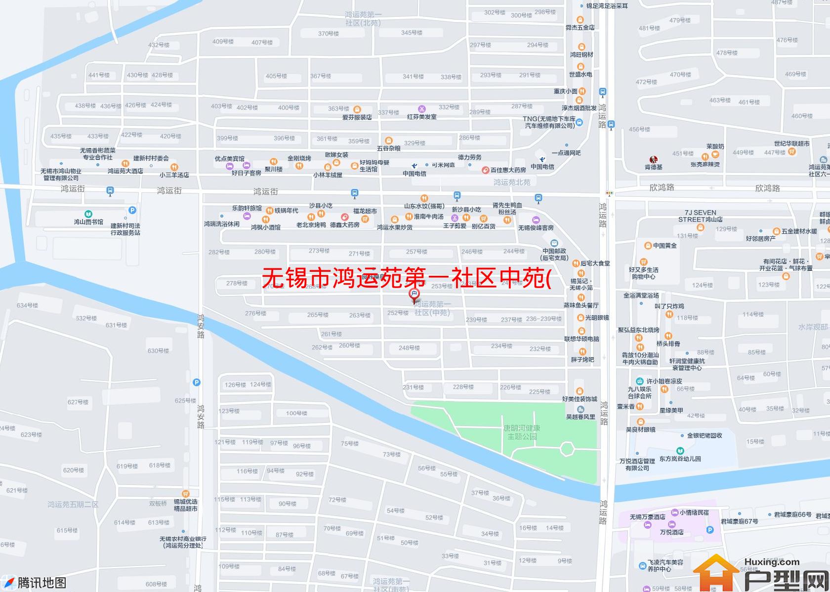 鸿运苑第一社区中苑(225-282)小区 - 户型网