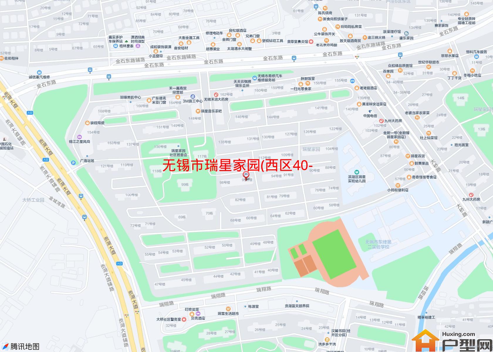 瑞星家园(西区40-168)小区 - 户型网