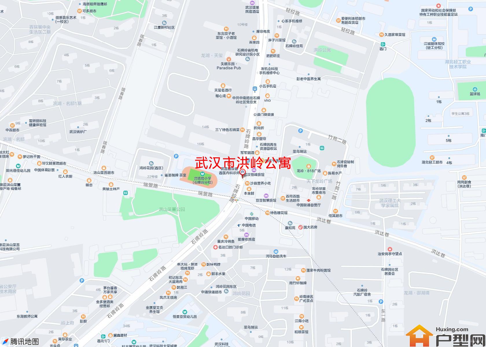 洪岭公寓小区 - 户型网