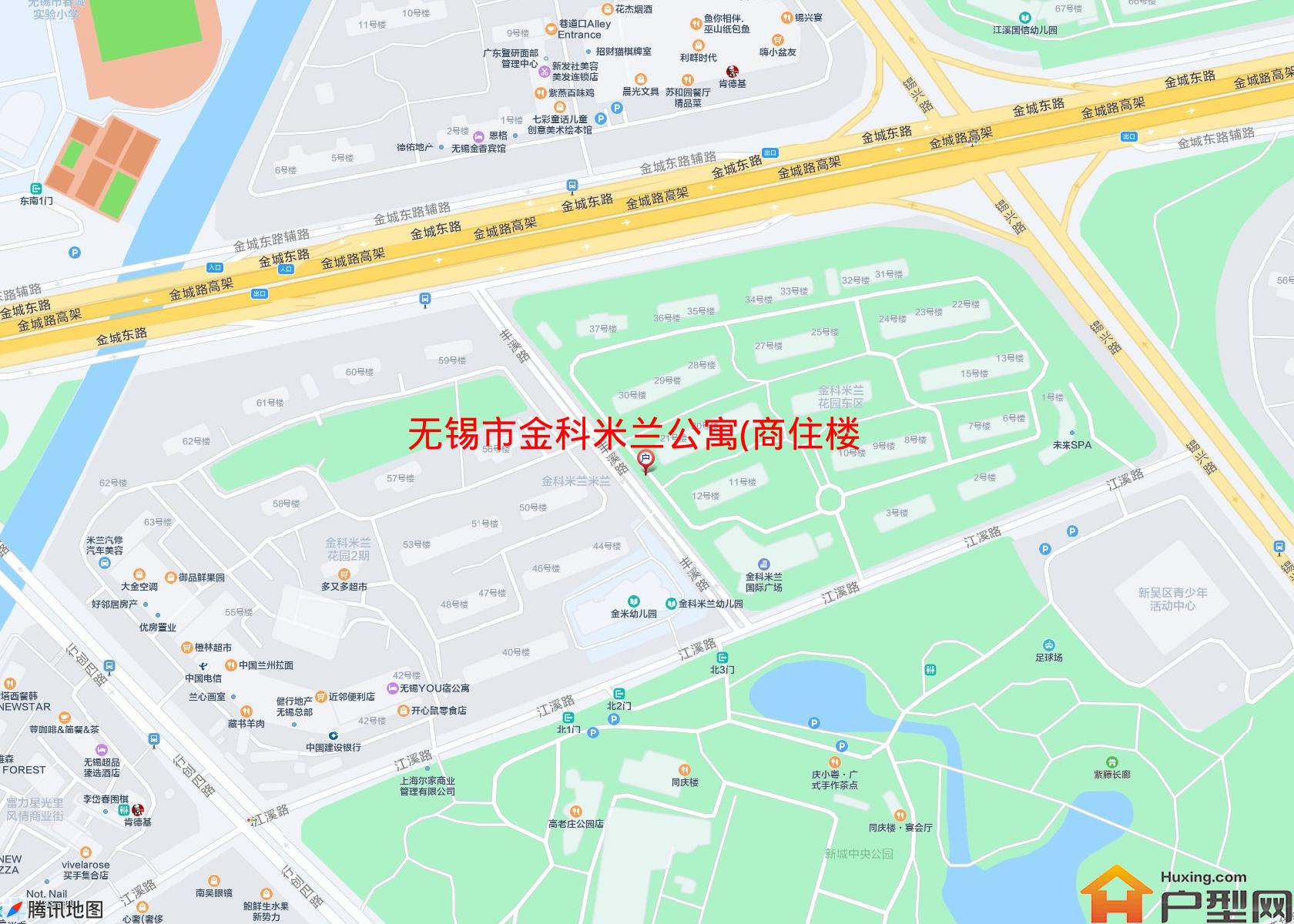 金科米兰公寓(商住楼)小区 - 户型网