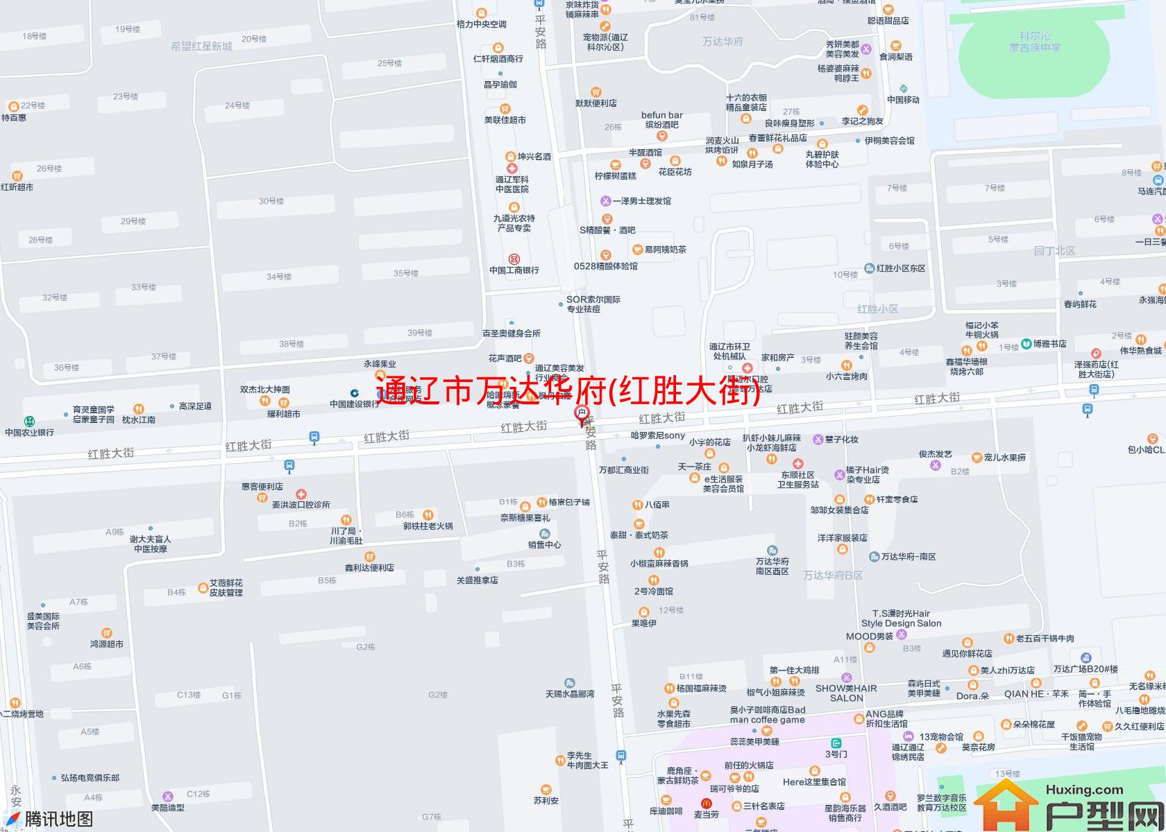 万达华府(红胜大街)小区 - 户型网
