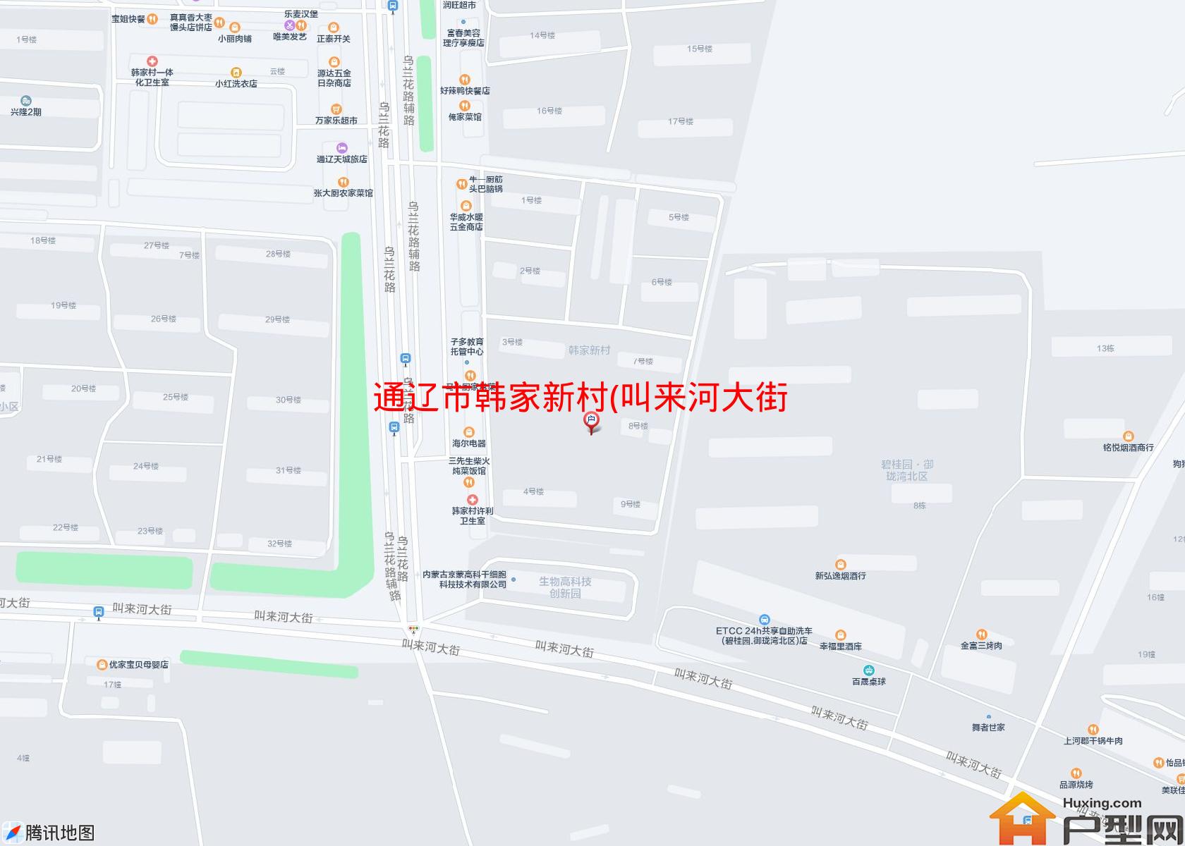 韩家新村(叫来河大街)小区 - 户型网
