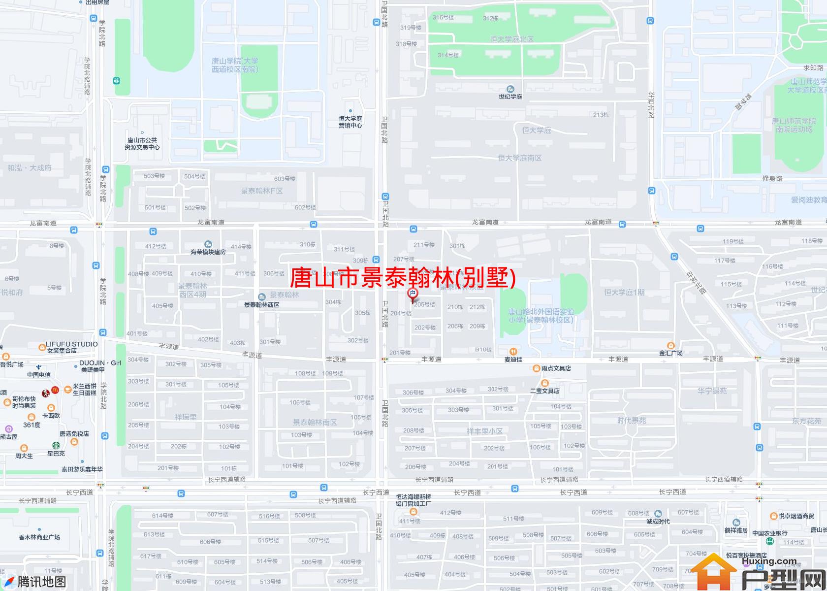 景泰翰林(别墅)小区 - 户型网