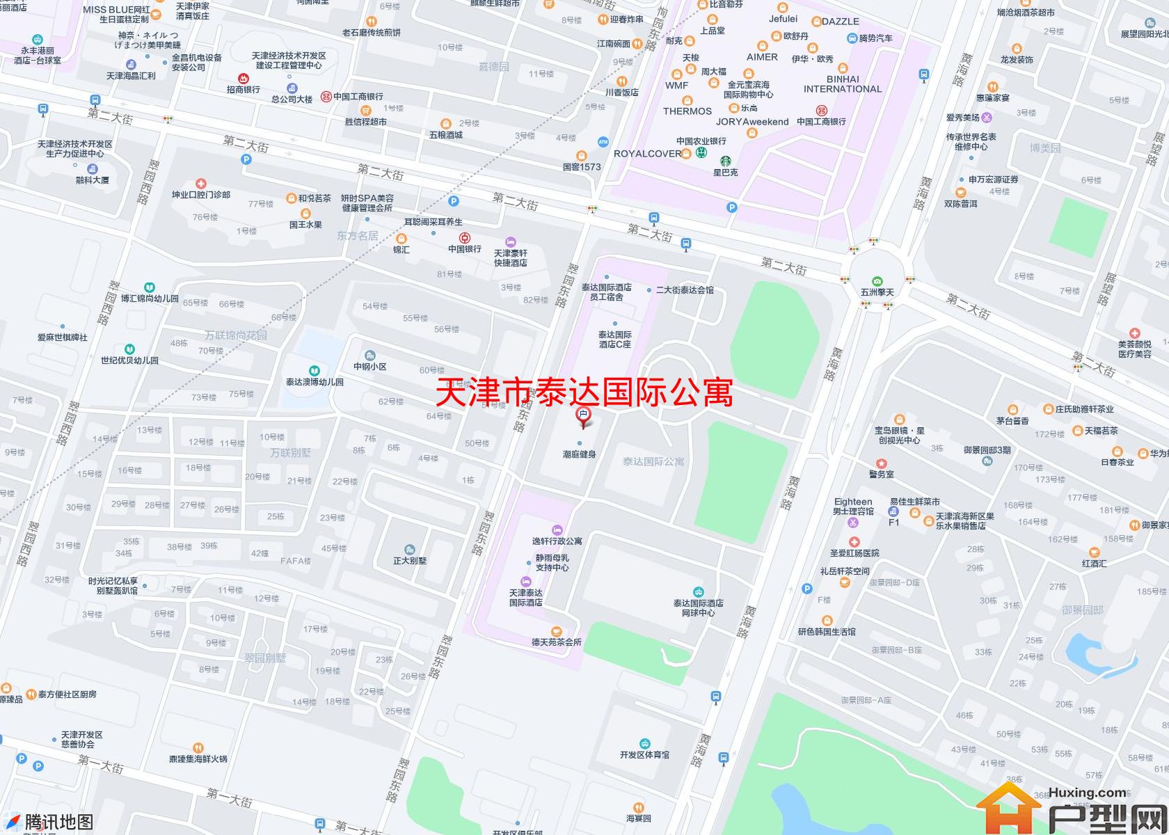 泰达国际公寓小区 - 户型网