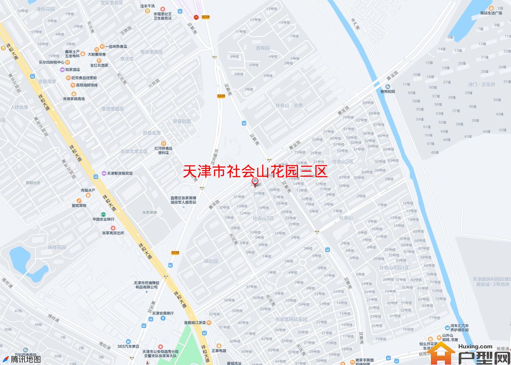 社会山花园三区小区 - 户型网