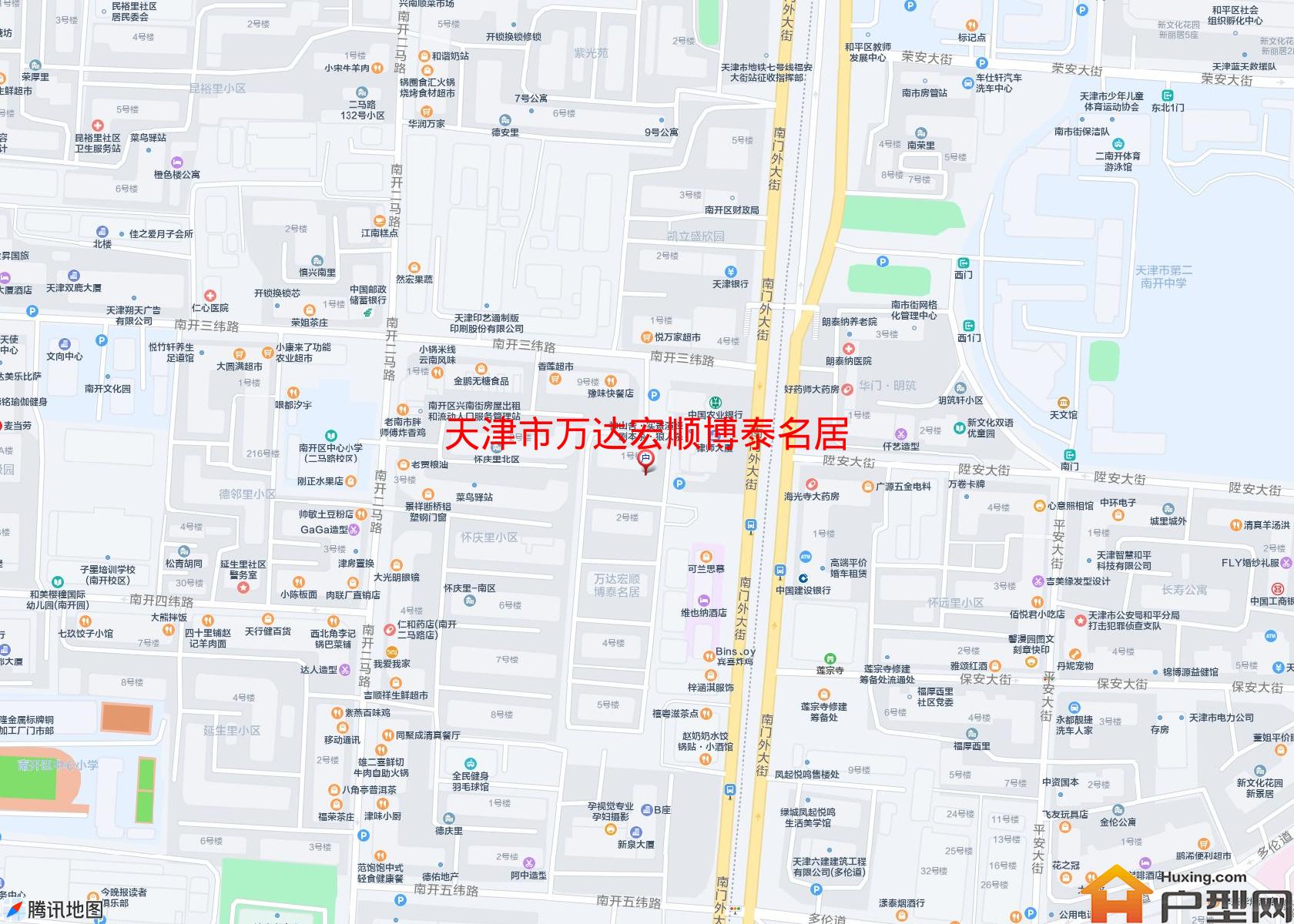 万达宏顺博泰名居小区 - 户型网