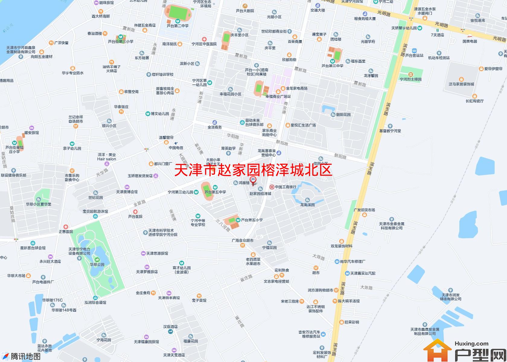 赵家园榕泽城北区小区 - 户型网