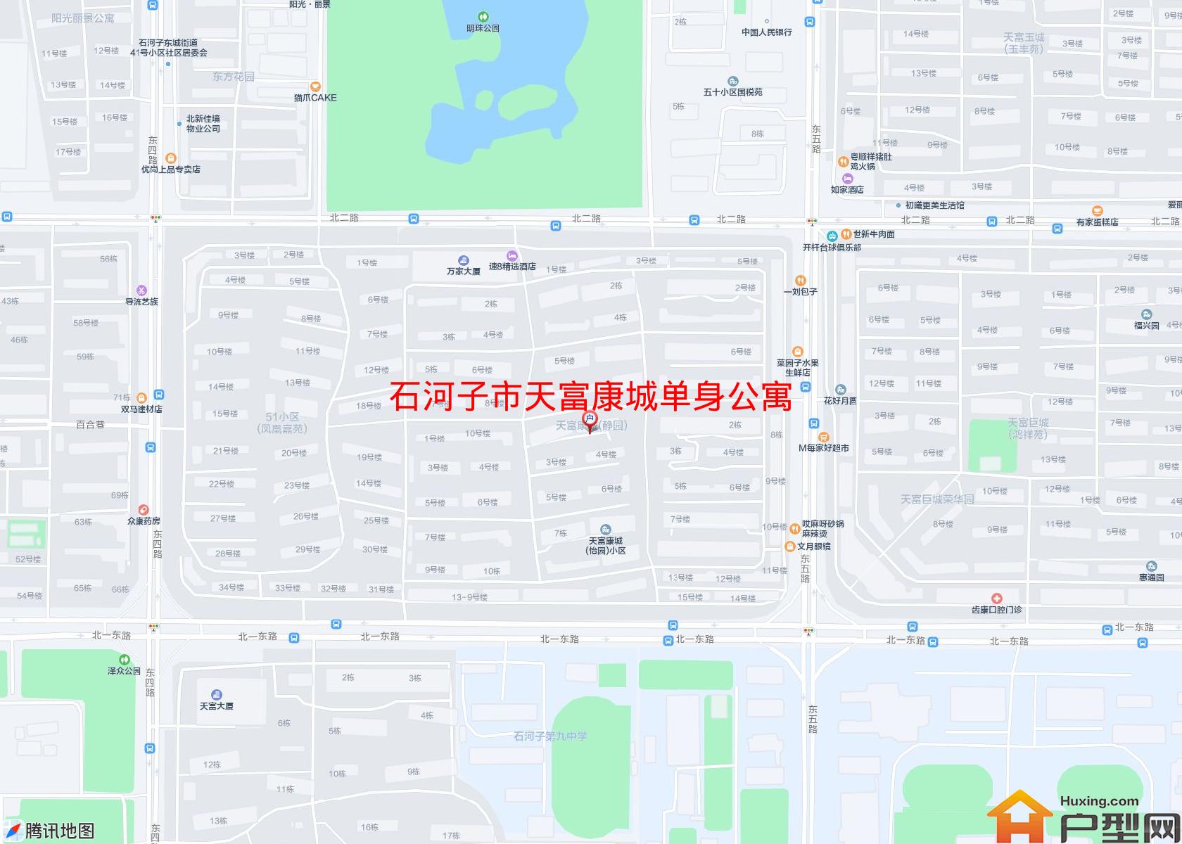 天富康城单身公寓小区 - 户型网