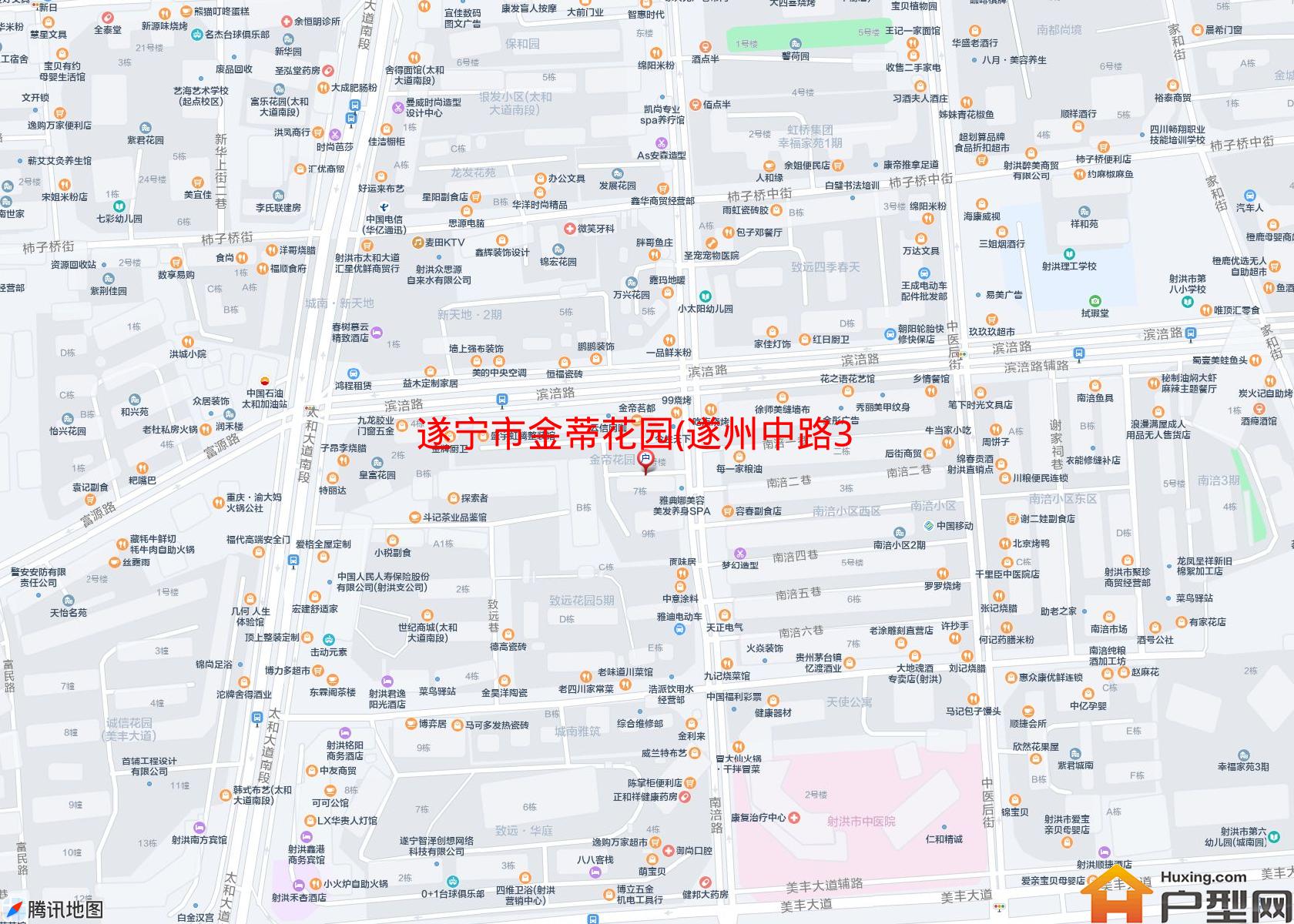 金蒂花园(遂州中路368号)小区 - 户型网