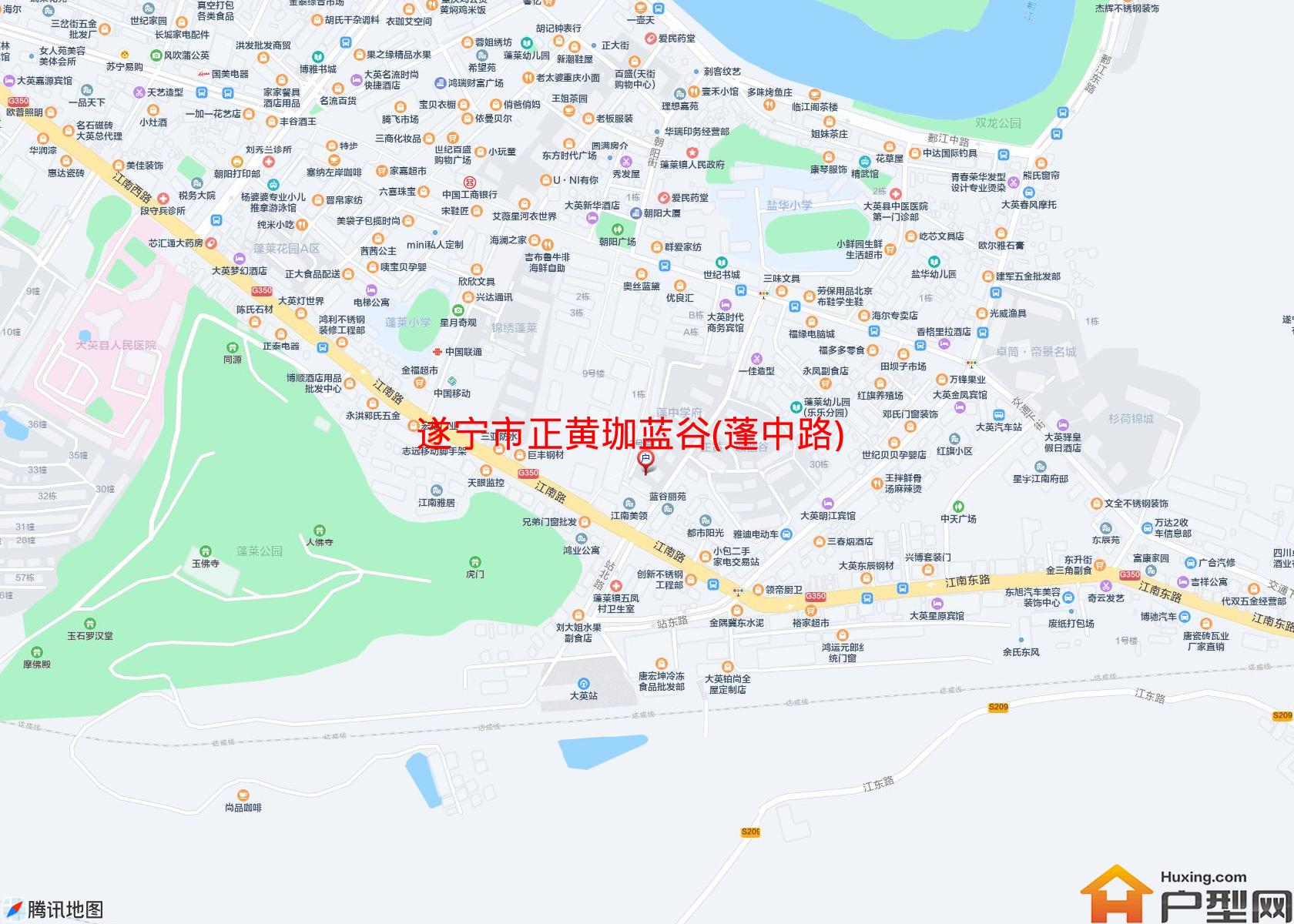 正黄珈蓝谷(蓬中路)小区 - 户型网