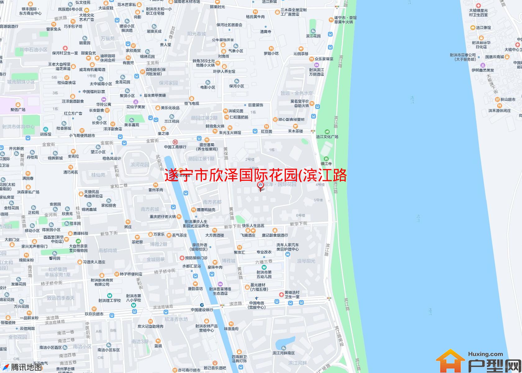 欣泽国际花园(滨江路中段)小区 - 户型网