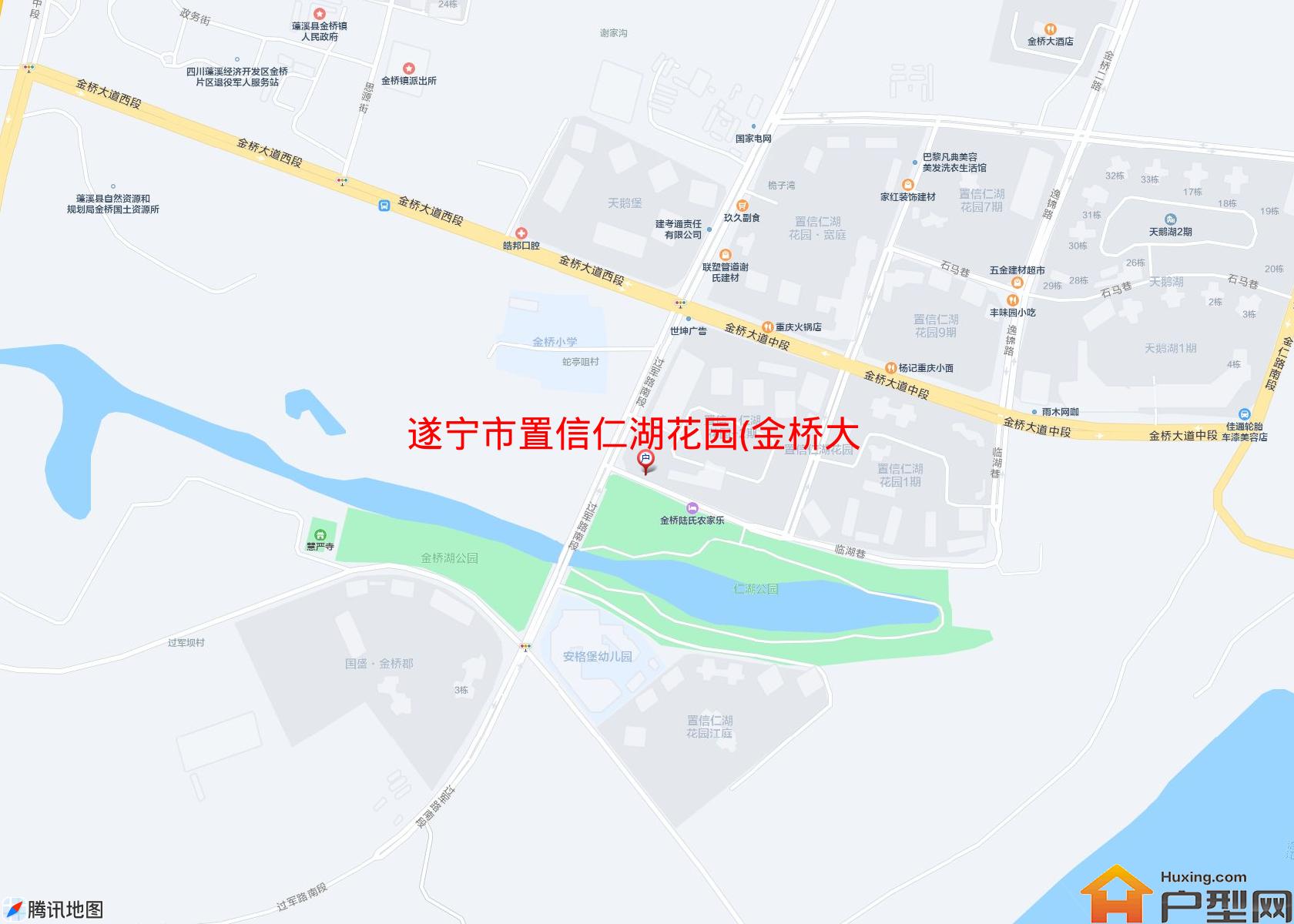 置信仁湖花园(金桥大道668号)小区 - 户型网