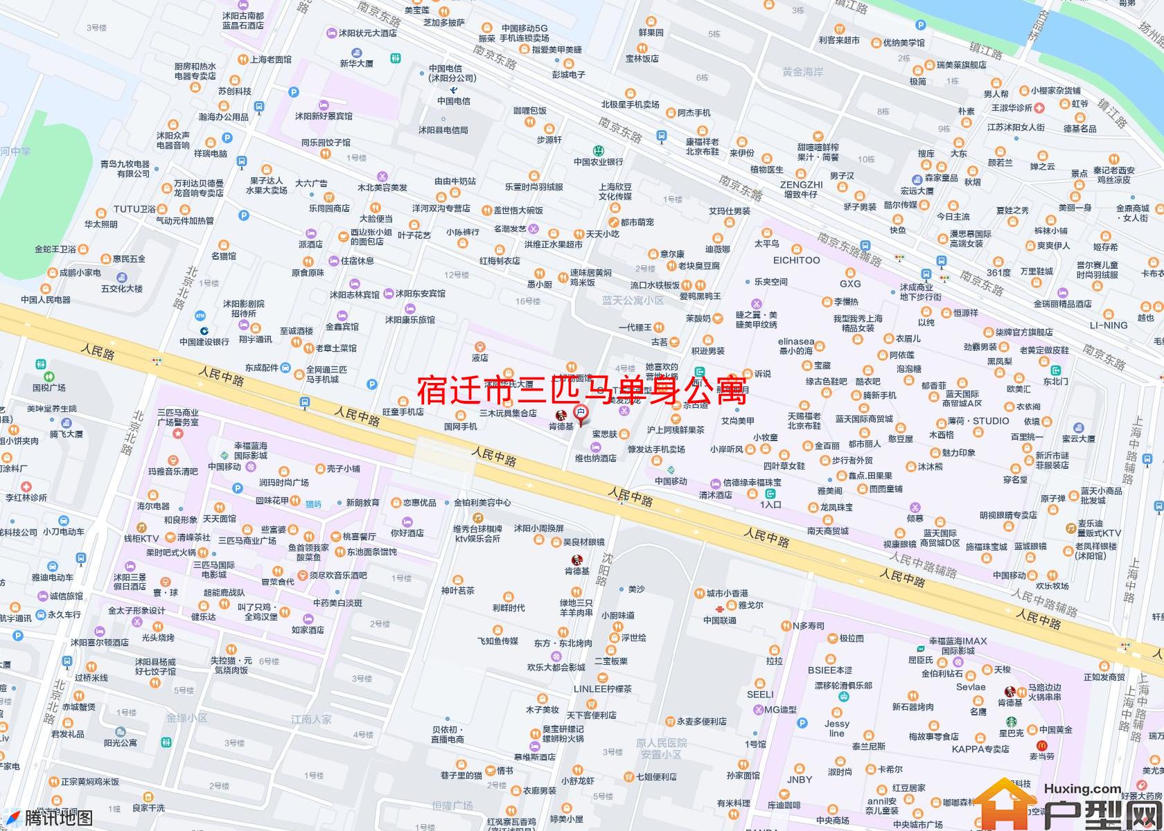 三匹马单身公寓小区 - 户型网