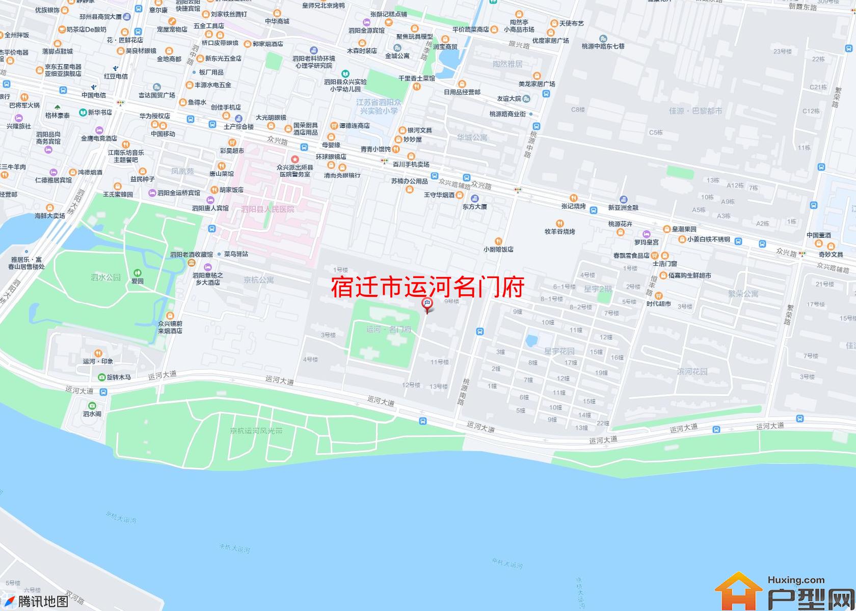 运河名门府小区 - 户型网