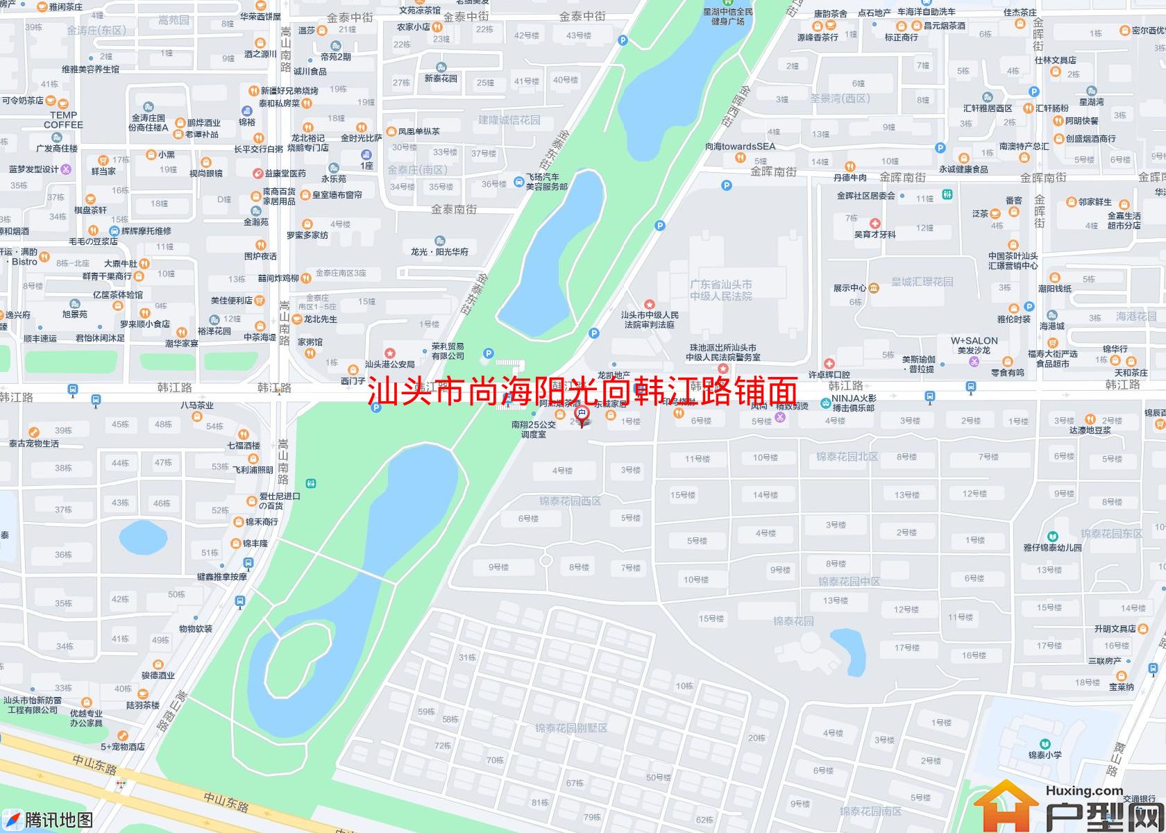 尚海阳光向韩江路铺面小区 - 户型网