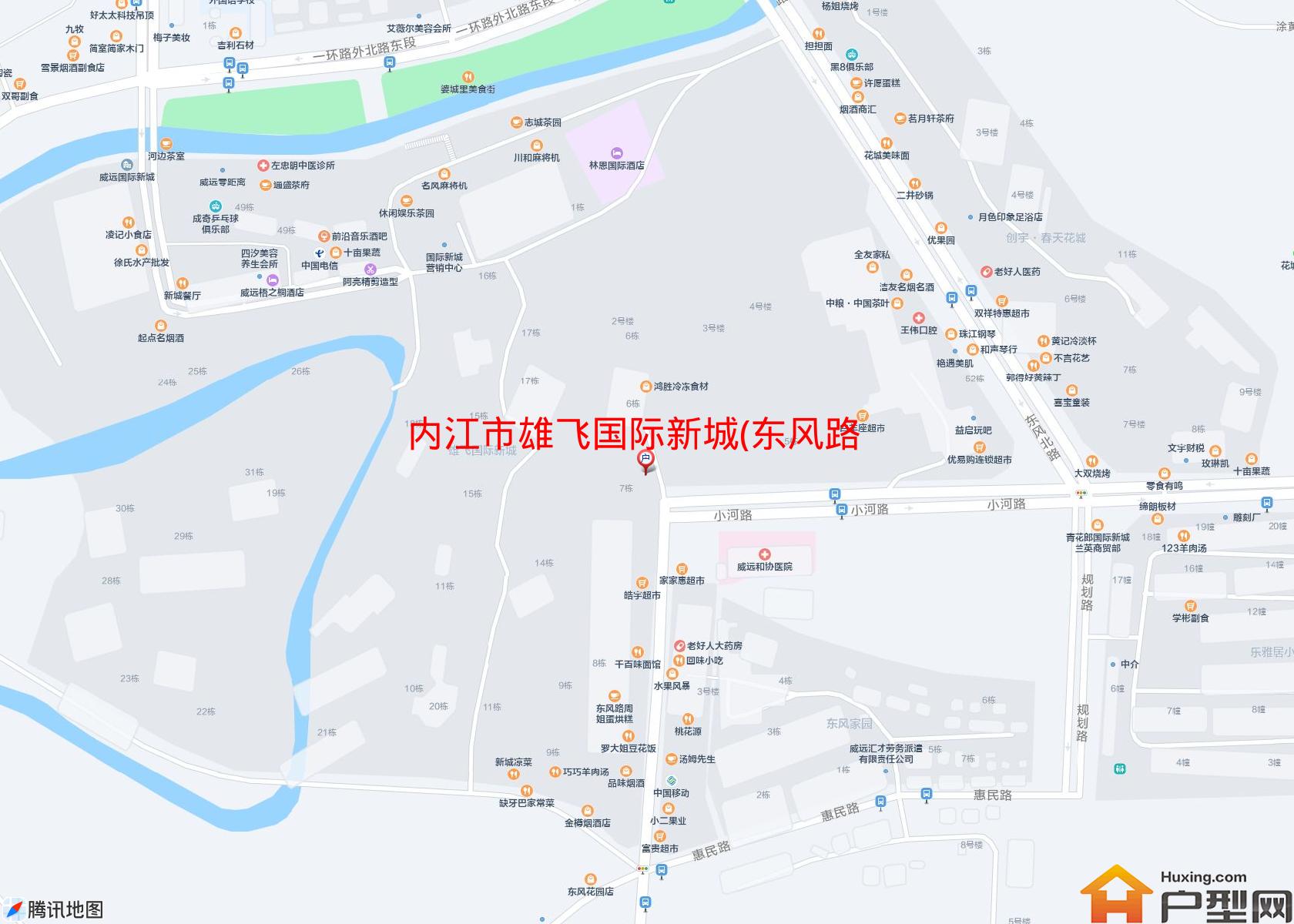 雄飞国际新城(东风路)小区 - 户型网